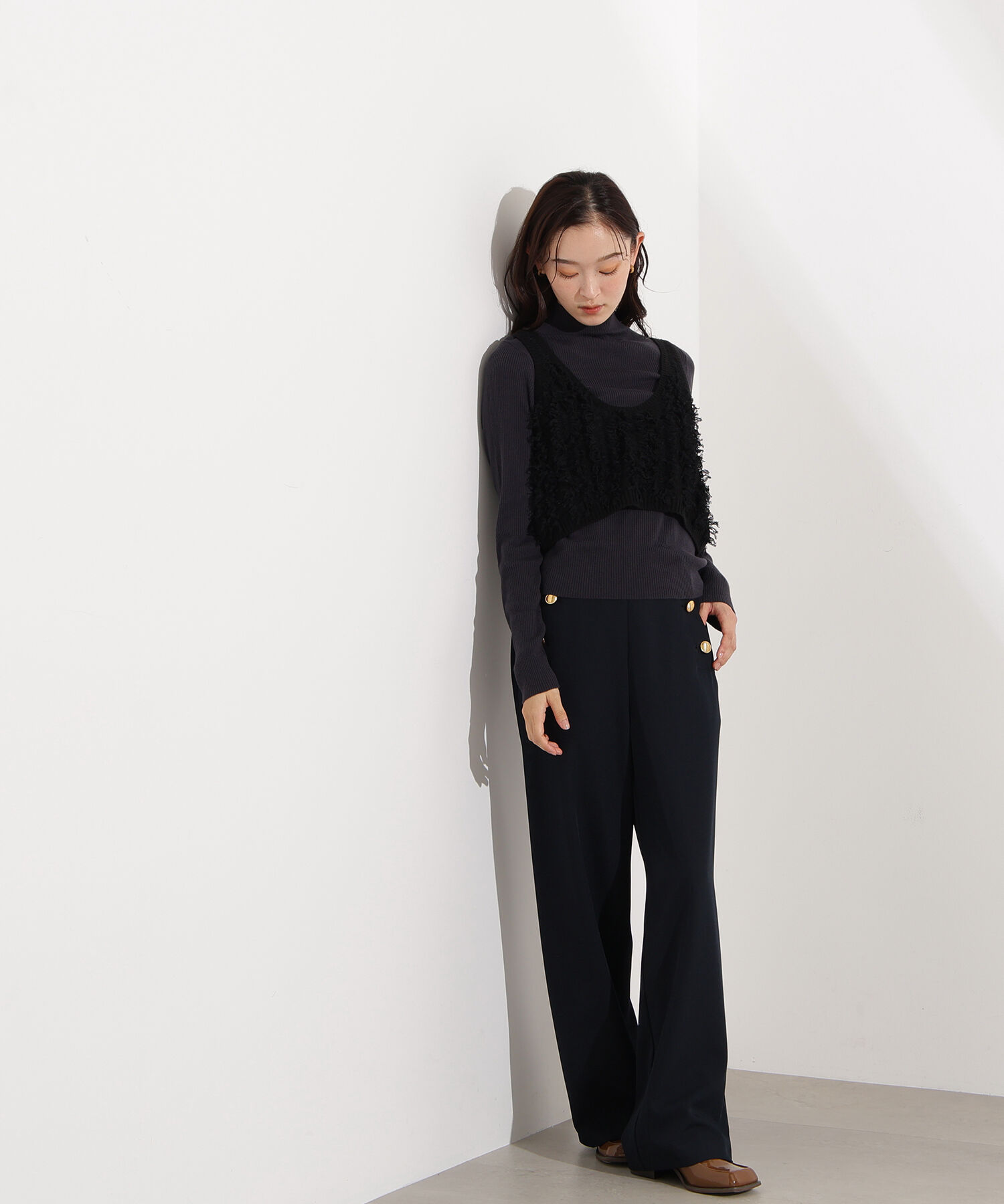  「フリンジニットベストセット」|ニット・セーター|