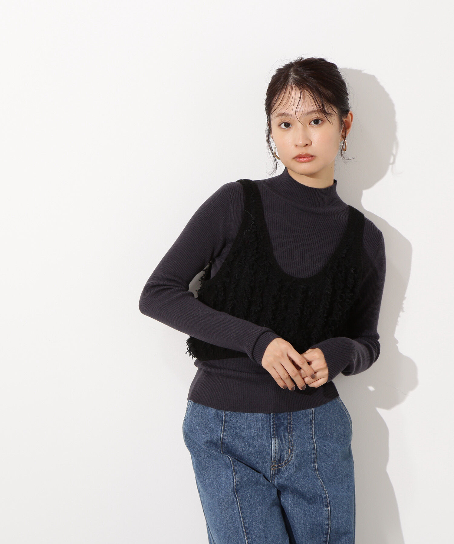  「フリンジニットベストセット」|ニット・セーター|