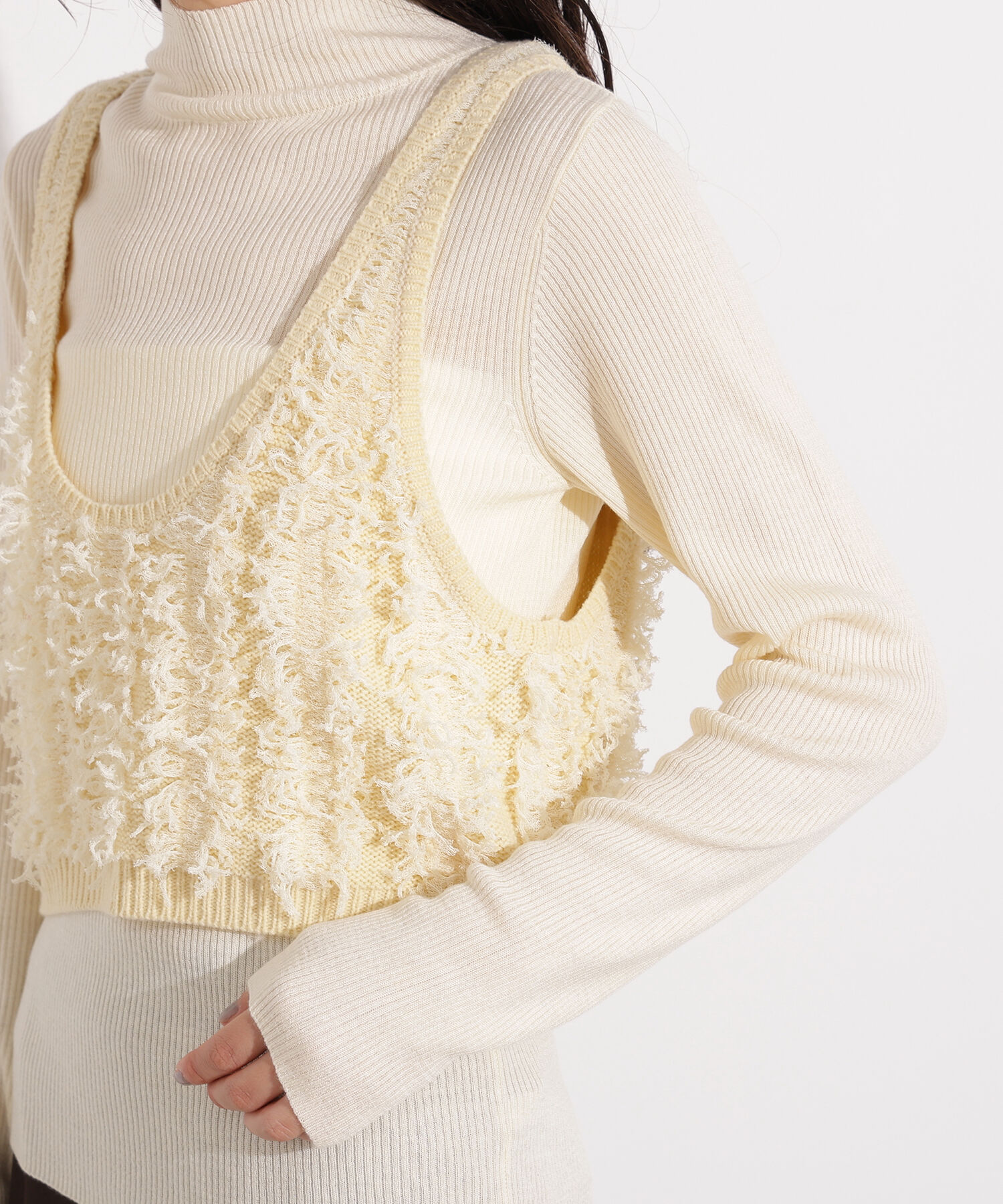  「フリンジニットベストセット」|ニット・セーター|