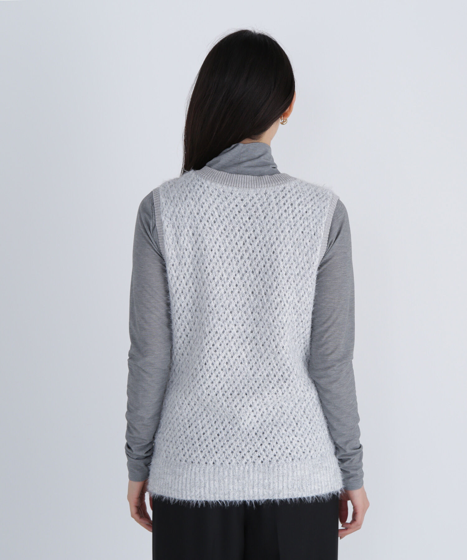  「フェザーヤーンボクシーベスト」|ニット・セーター|