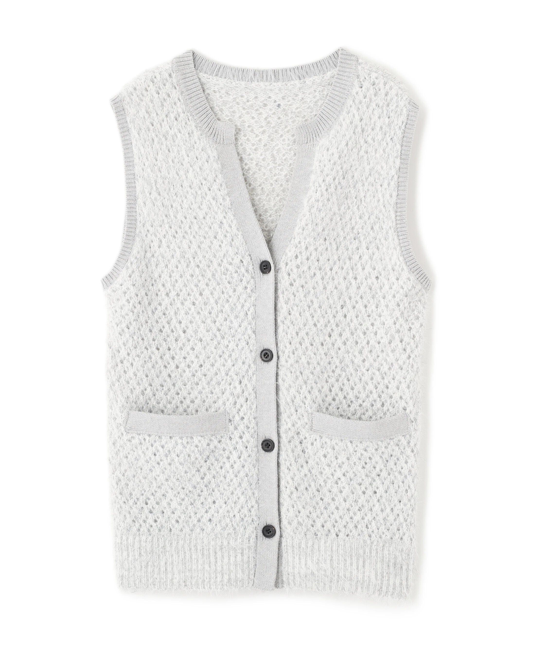  「フェザーヤーンボクシーベスト」|ニット・セーター|