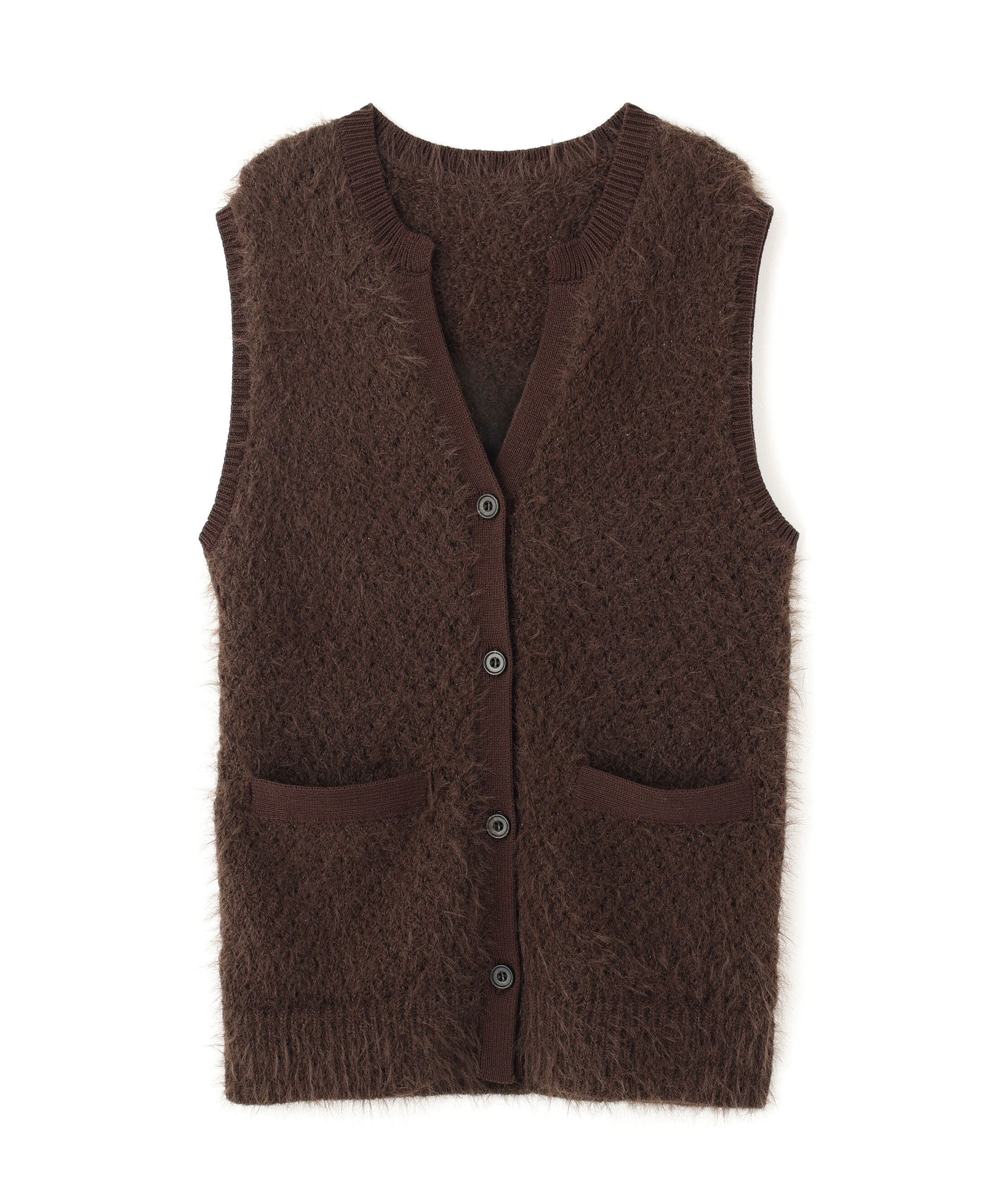  「フェザーヤーンボクシーベスト」|ニット・セーター|