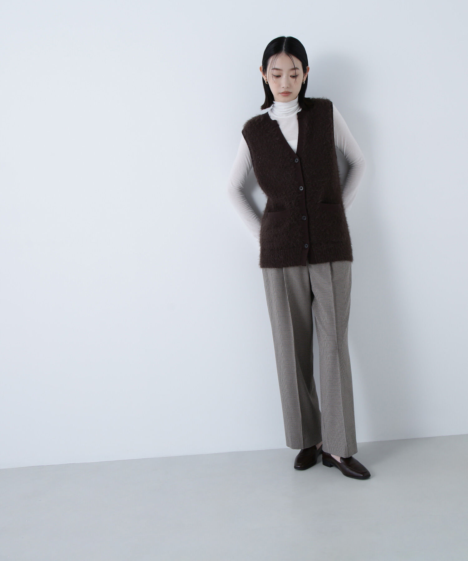  「フェザーヤーンボクシーベスト」|ニット・セーター|