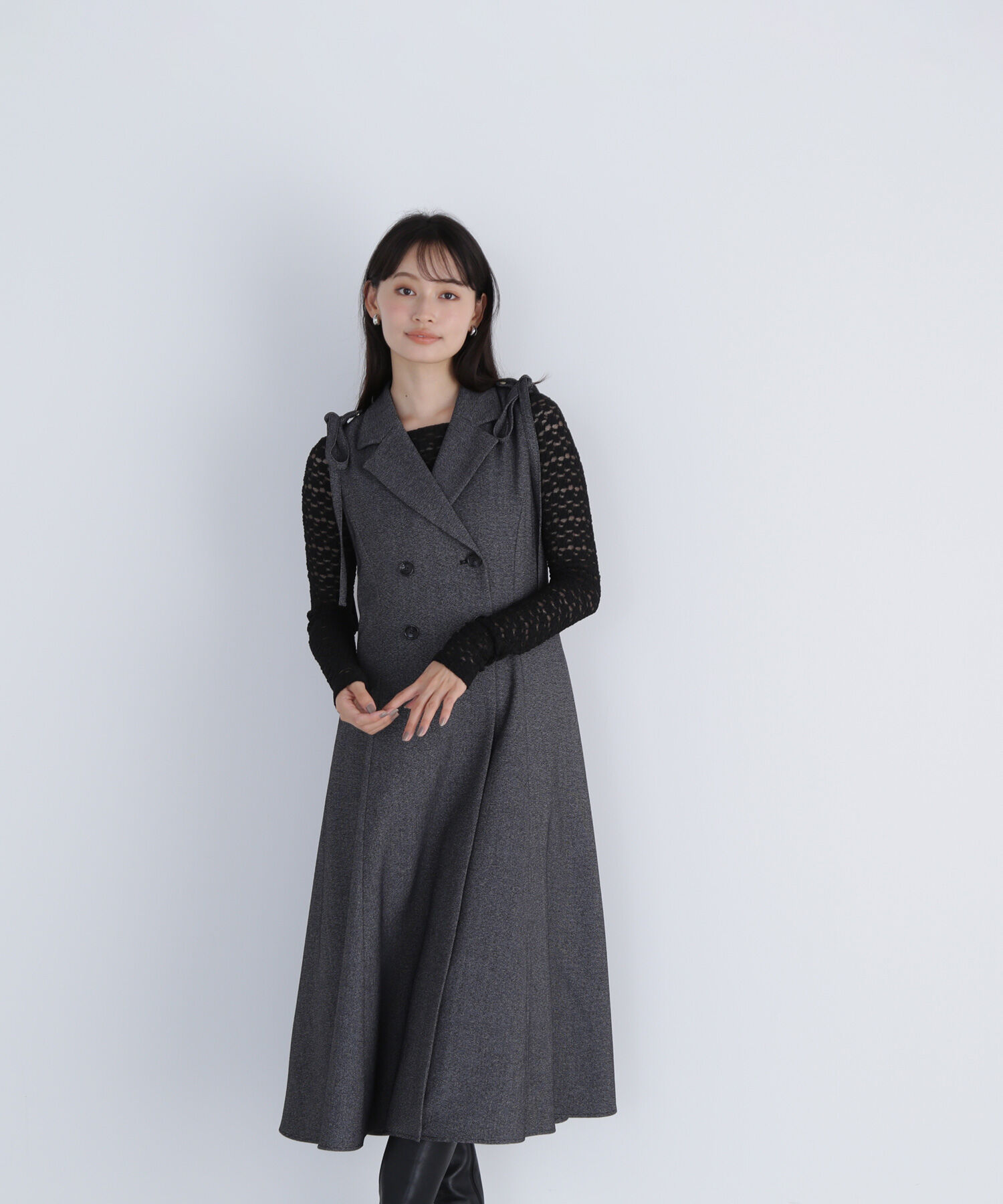  「2wayショルダーリボンジャンスカ」|ワンピース|