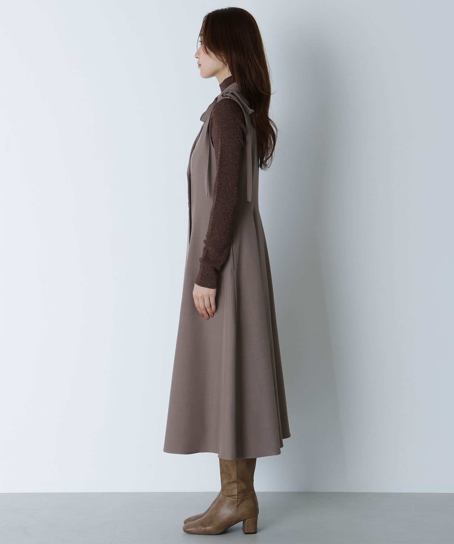  「2wayショルダーリボンジャンスカ」|ワンピース|