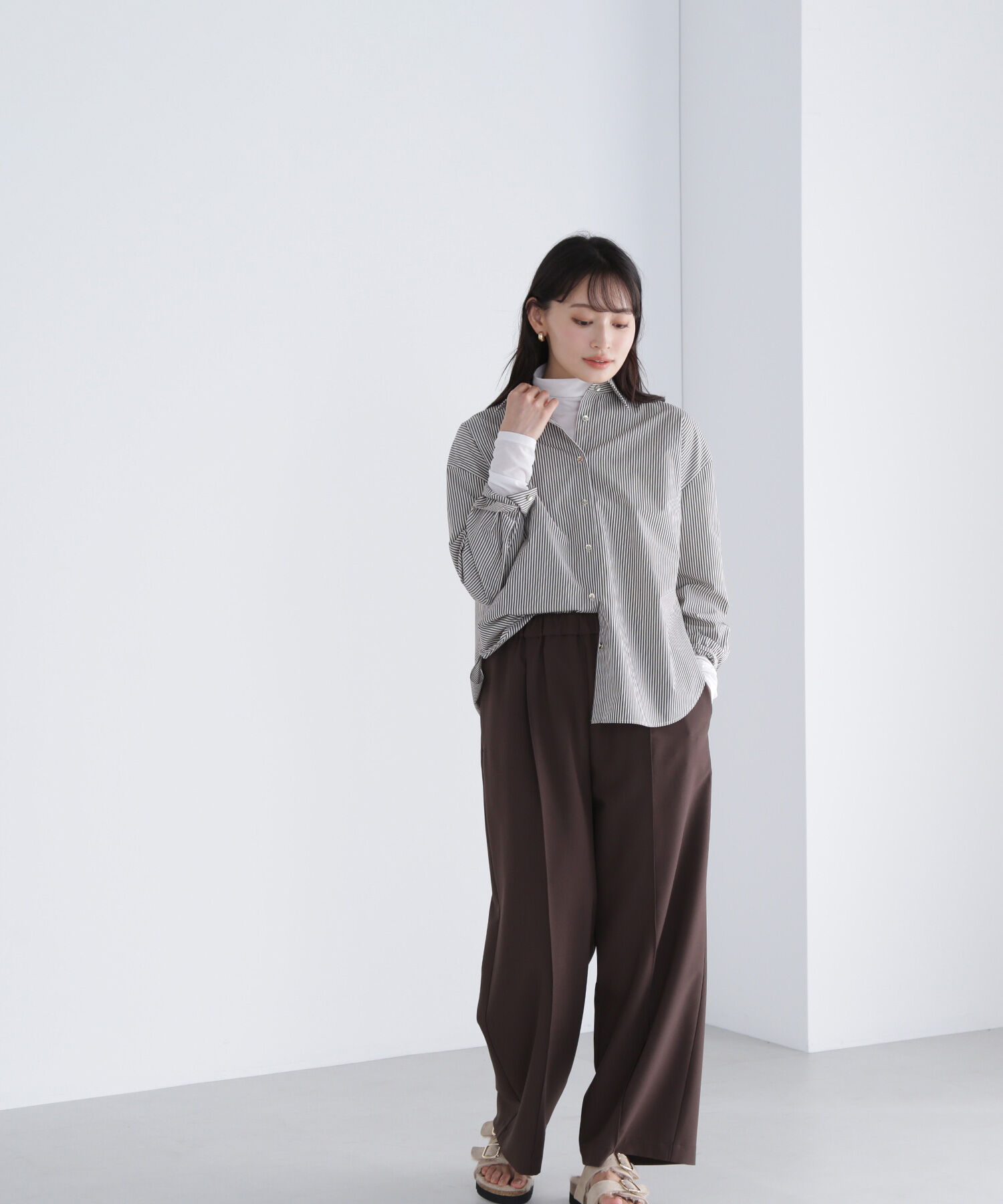  「シアーカットソーシリーズ ハイネック」|Tシャツ・カットソー|