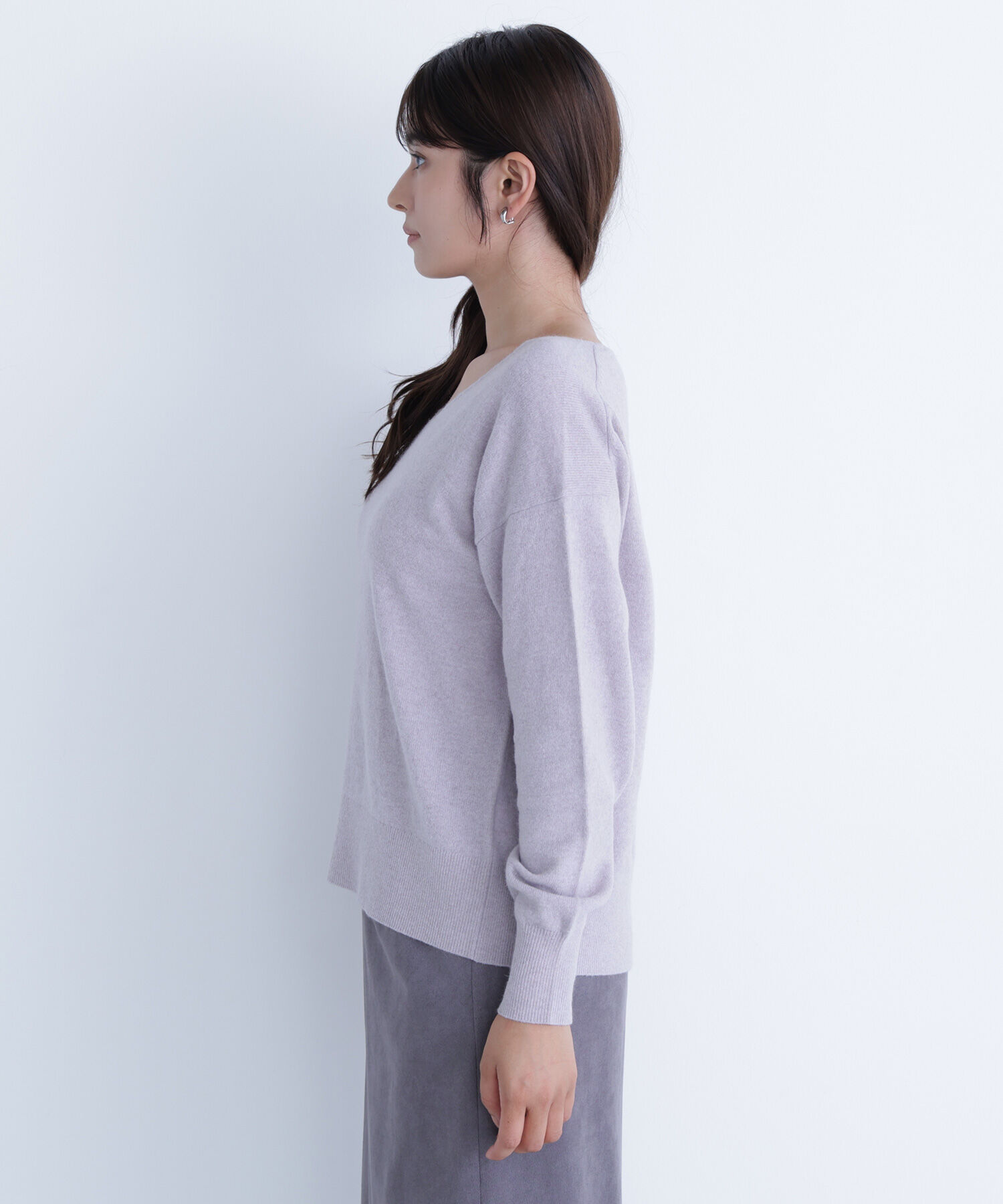  「FOX混ジェントリーシリーズ Vネックニット」|ニット・セーター|