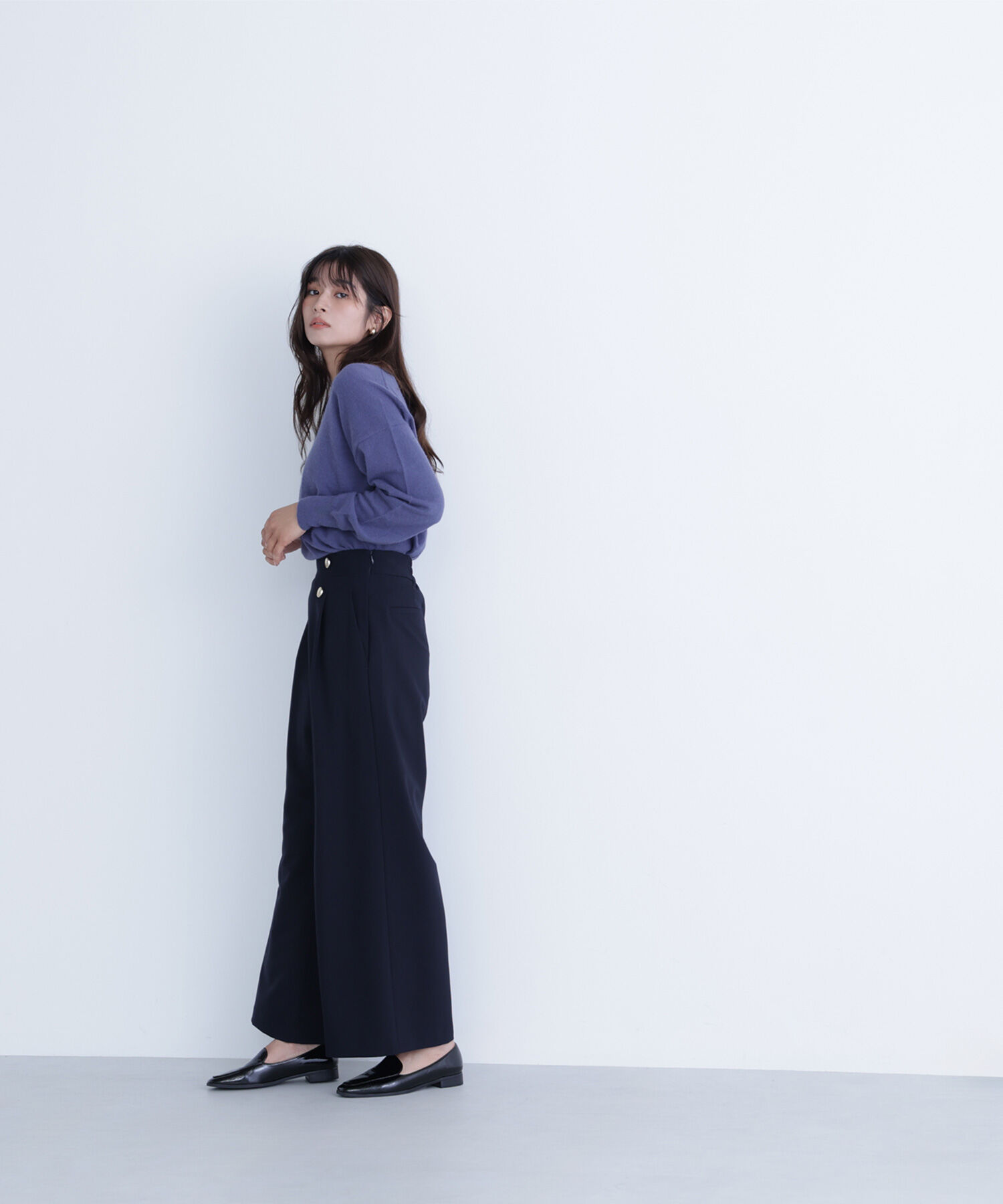  「FOX混ジェントリーシリーズ Vネックニット」|ニット・セーター|