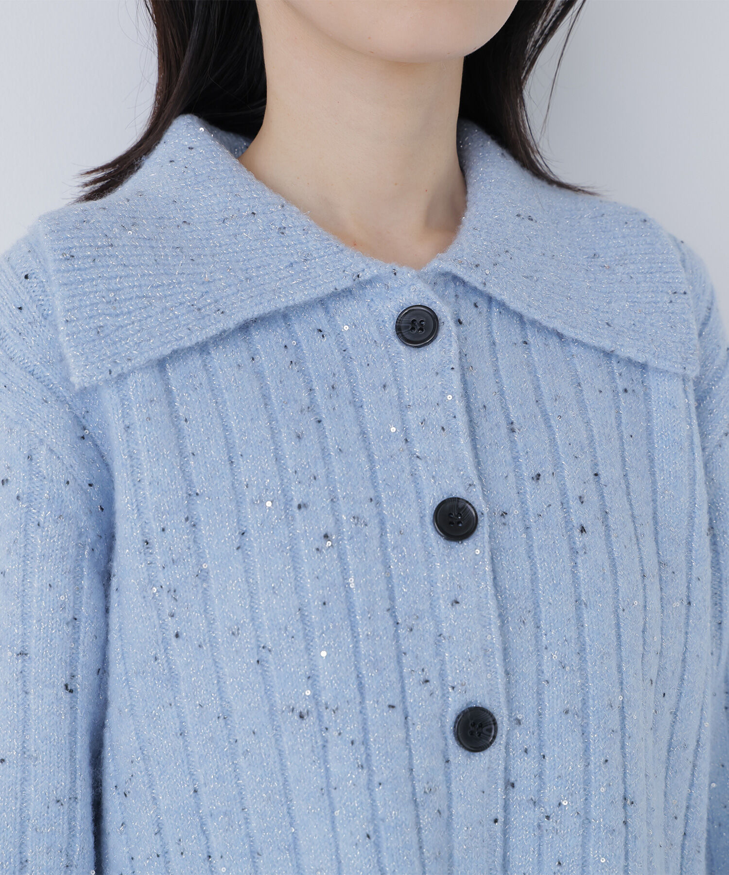  「スパンコールラメニットセットアップ」|ワンピース|