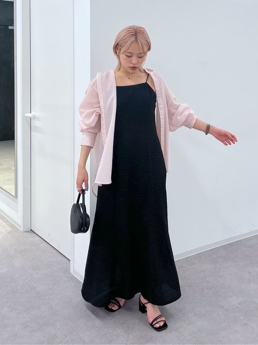  「ぽこぽこチェックマーメイドキャミワンピース」|ワンピース|