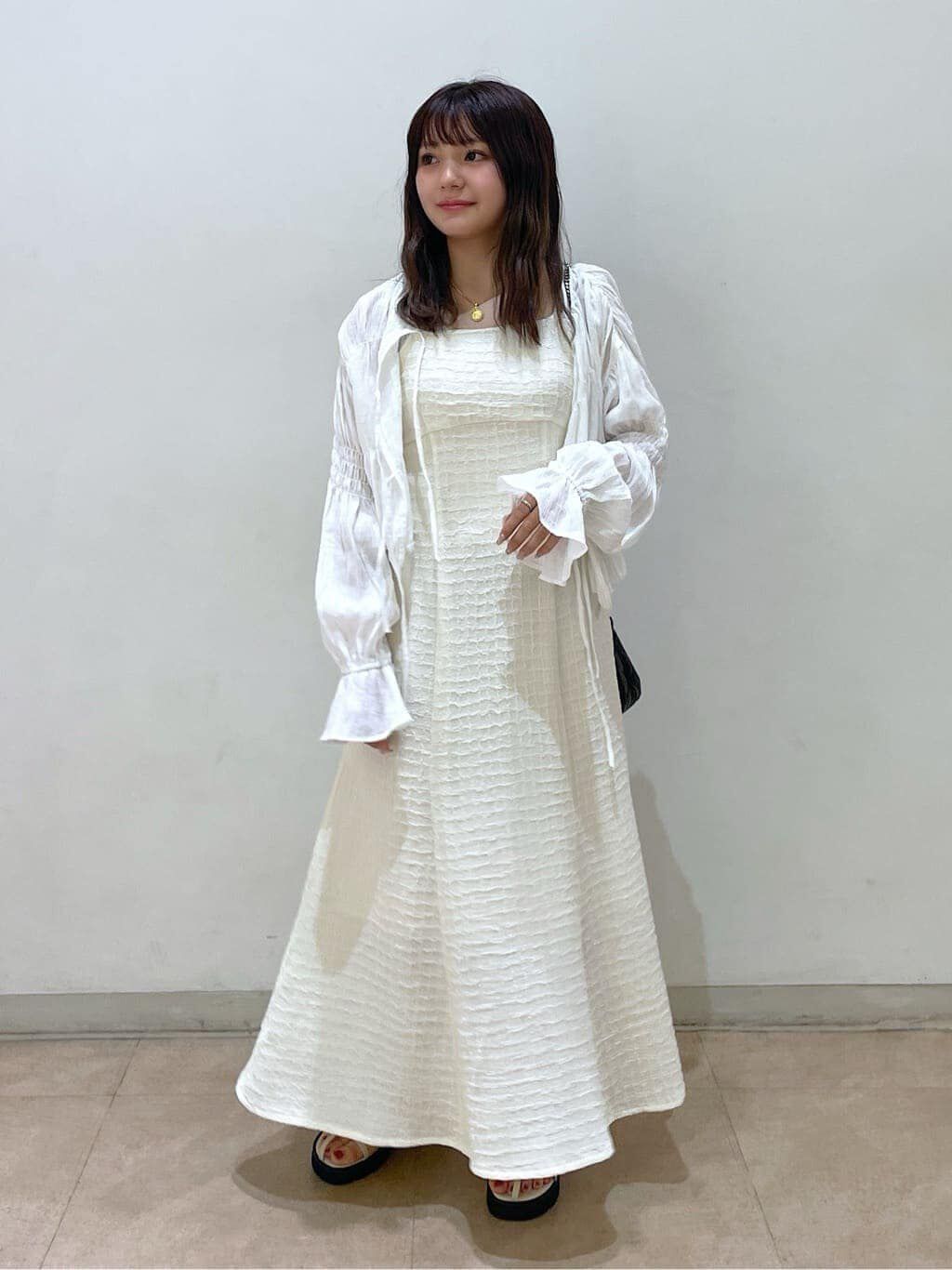  「ぽこぽこチェックマーメイドキャミワンピース」|ワンピース|