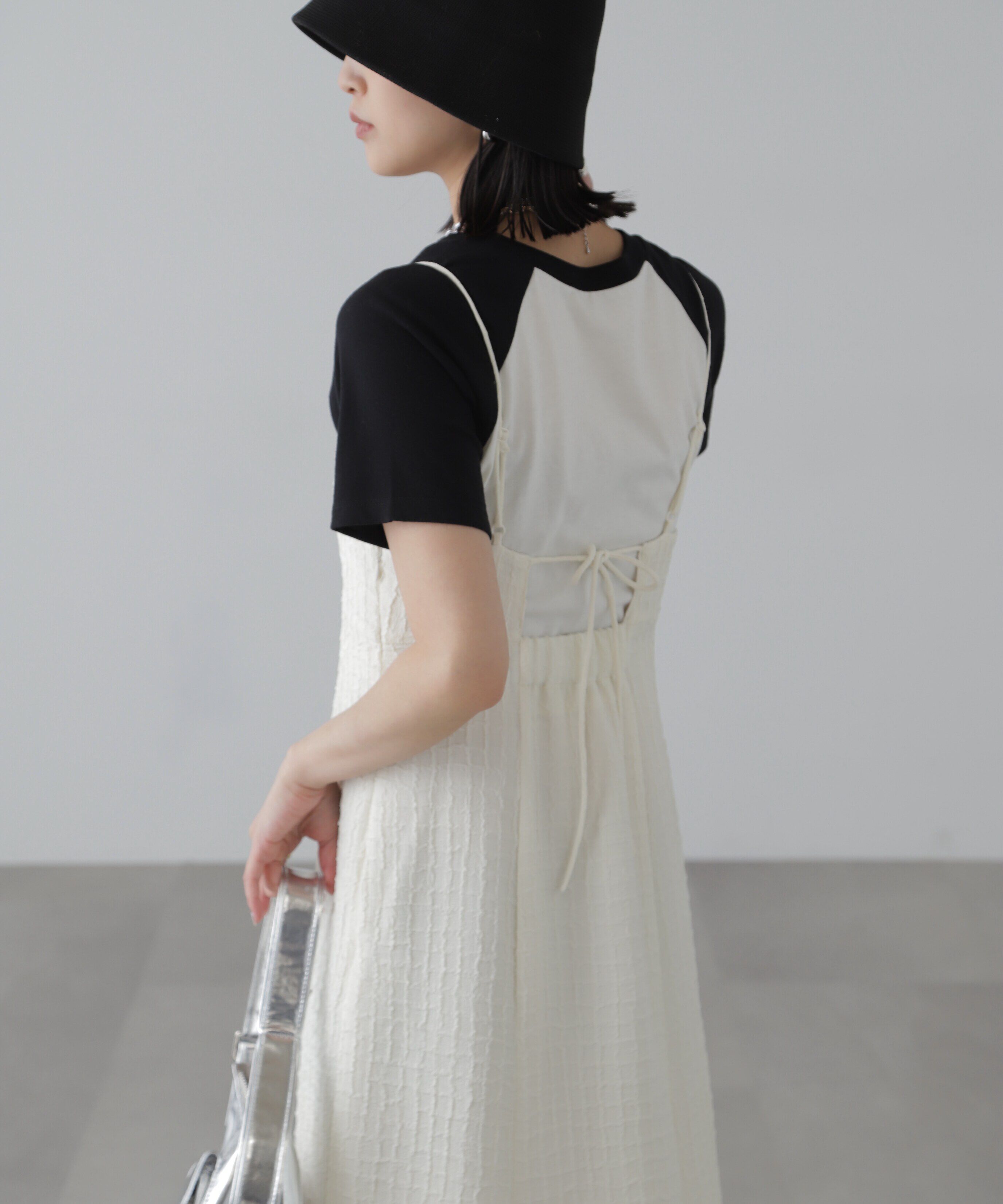  「ぽこぽこチェックマーメイドキャミワンピース」|ワンピース|