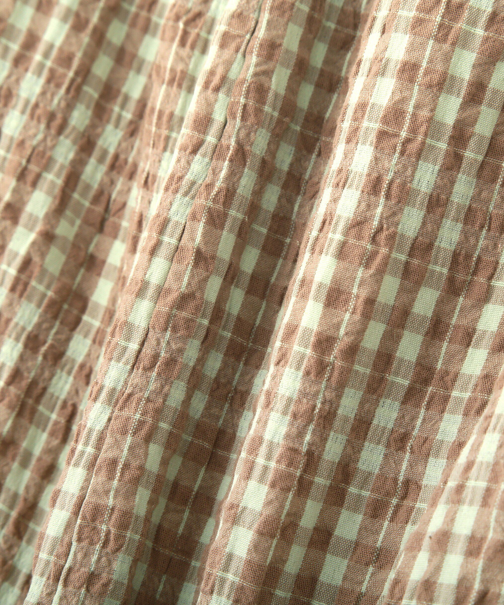  「ぽこぽこチェックマーメイドキャミワンピース」|ワンピース|