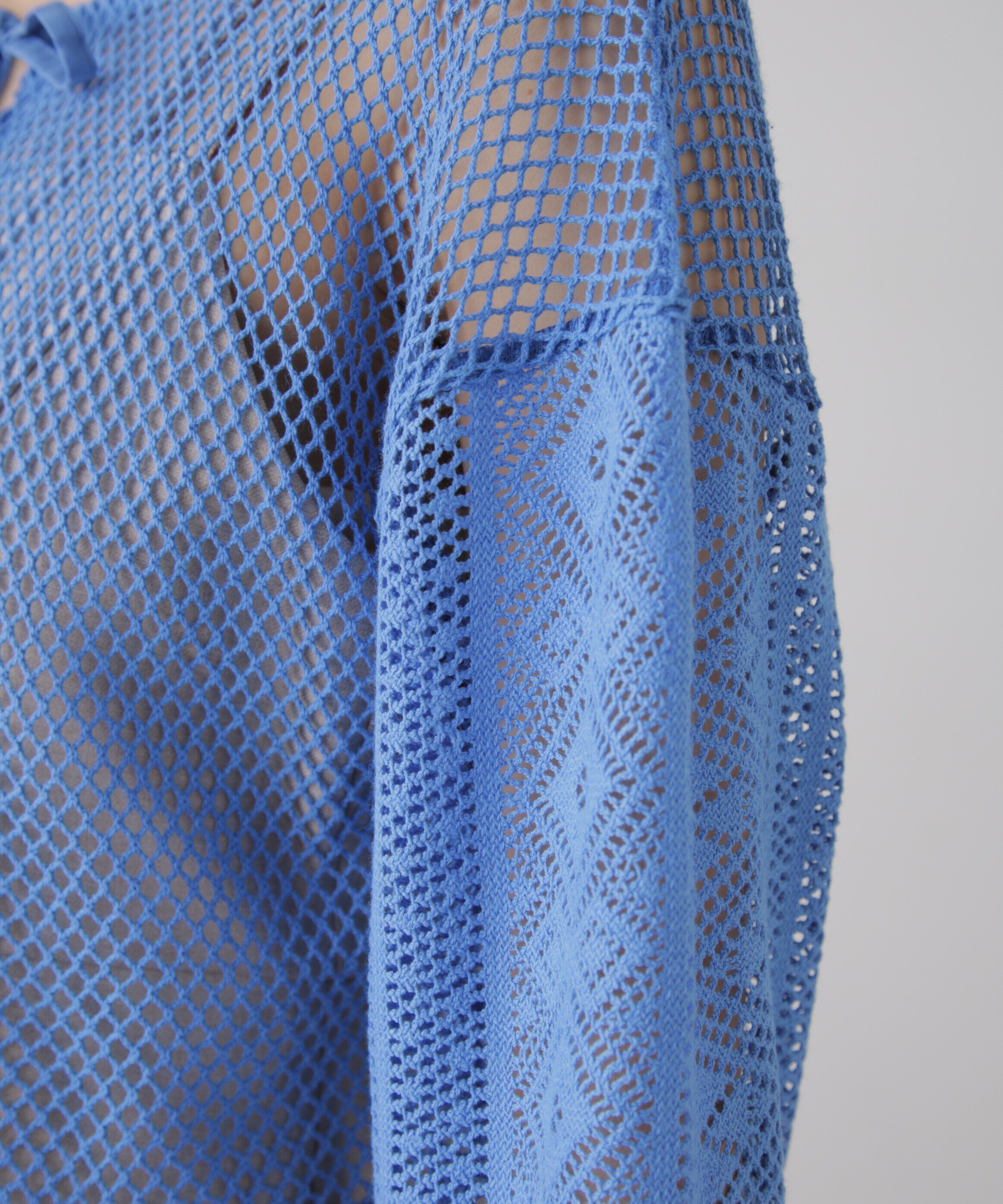  「前後2wayダブルリボンメッシュカーディガン」|シャツ・ブラウス|