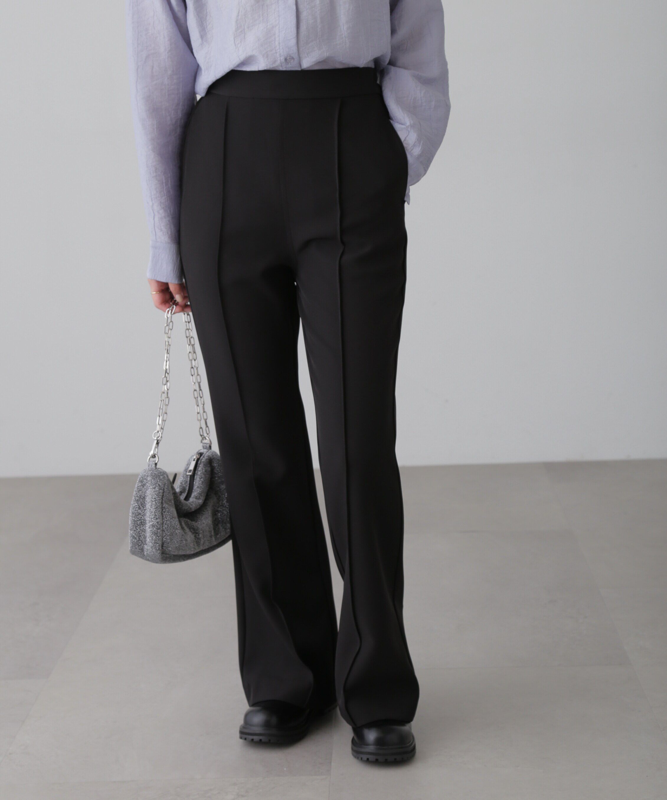  「[低身長サイズ/Sシリーズ]フレアセンタープレスパンツ」|その他|