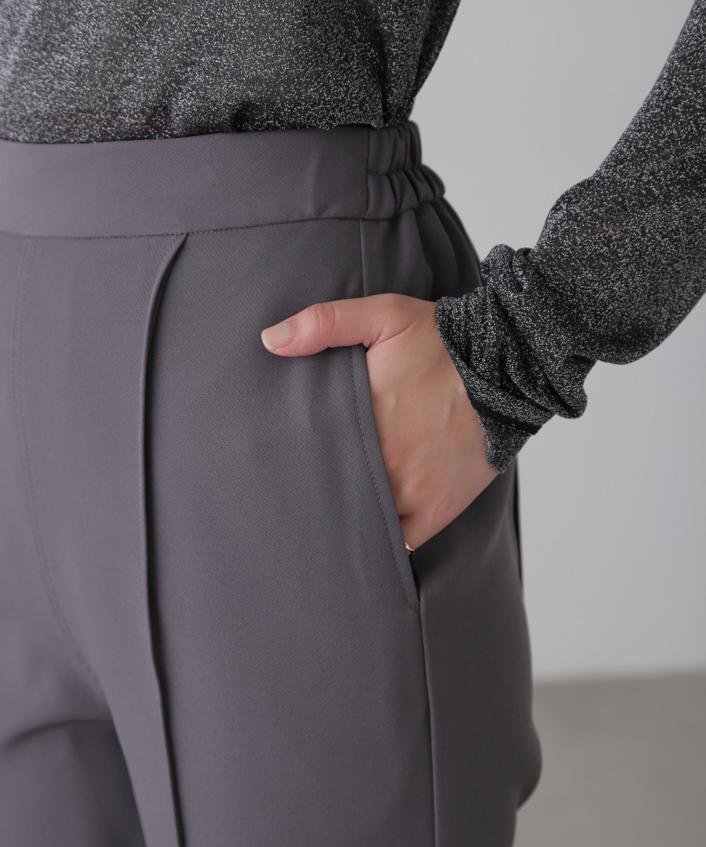  「[低身長サイズ/Sシリーズ]フレアセンタープレスパンツ」|その他|