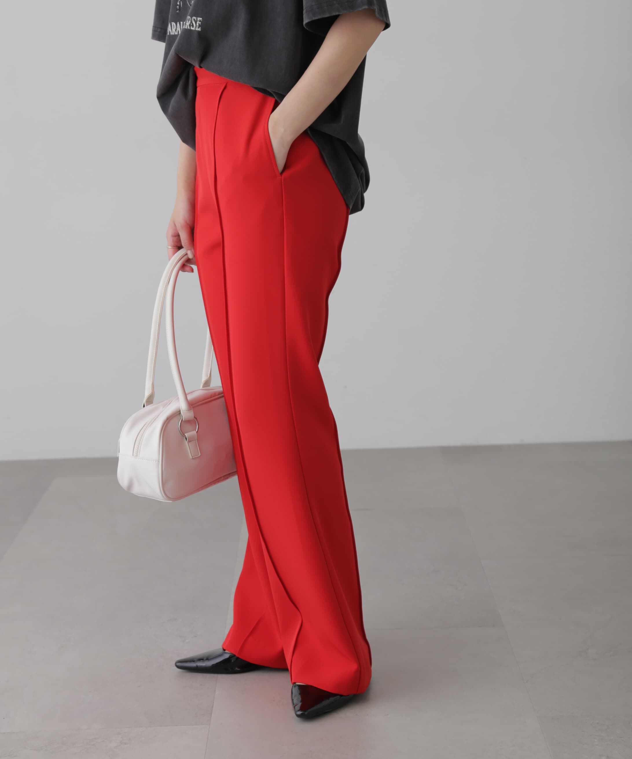  「[低身長サイズ/Sシリーズ]フレアセンタープレスパンツ」|その他|