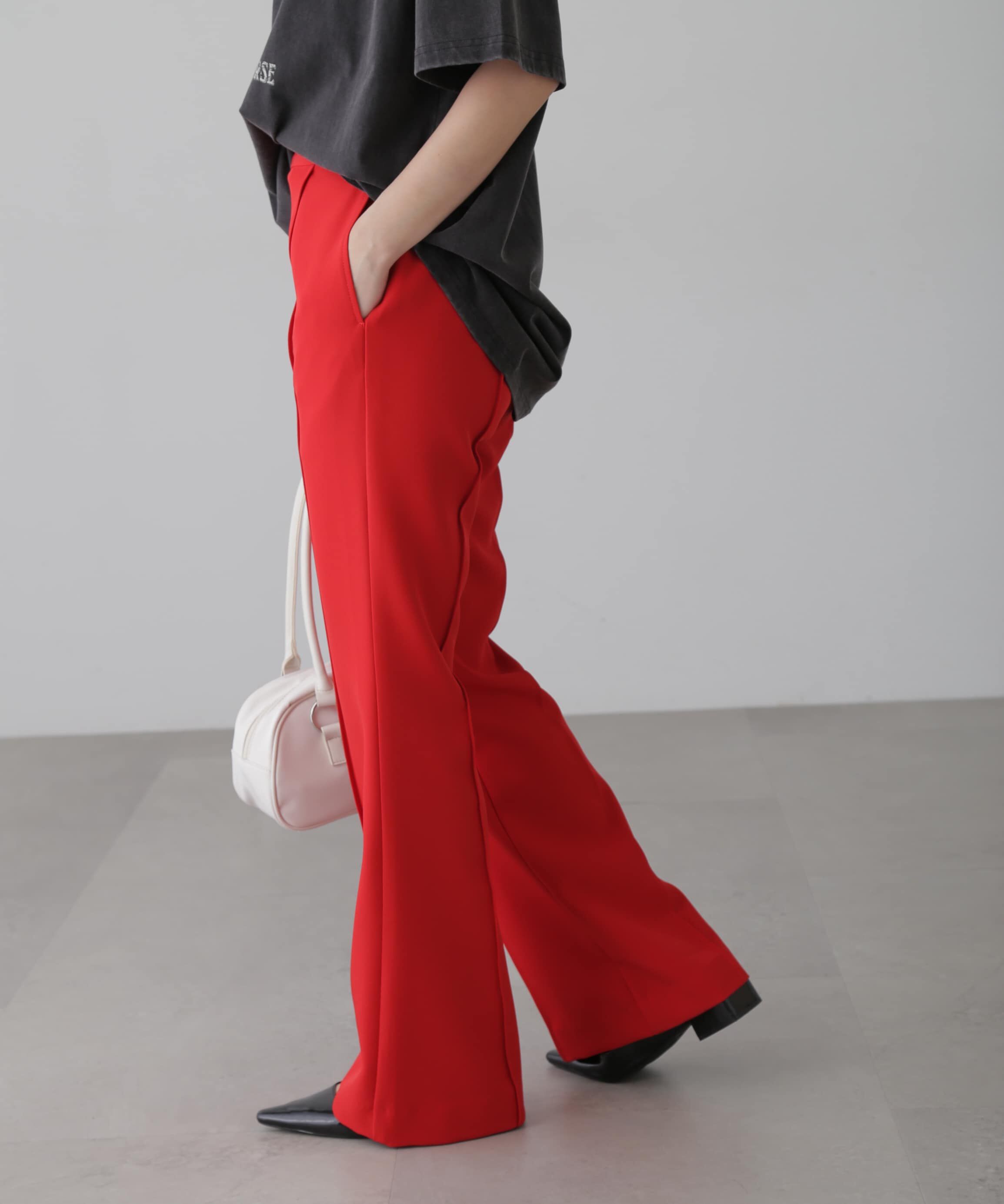  「[低身長サイズ/Sシリーズ]フレアセンタープレスパンツ」|その他|