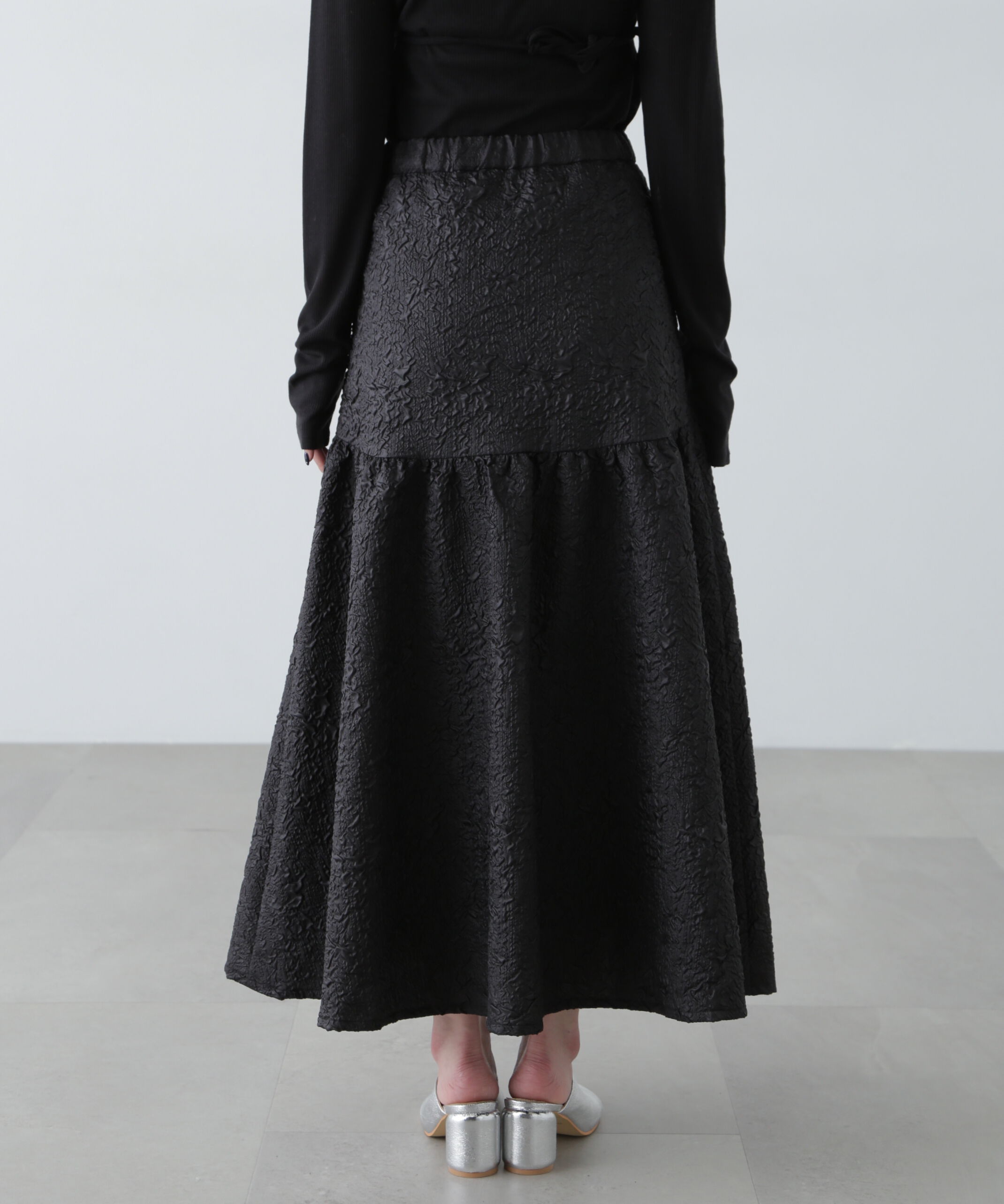  「エンボスティアードスカート」|スカート|