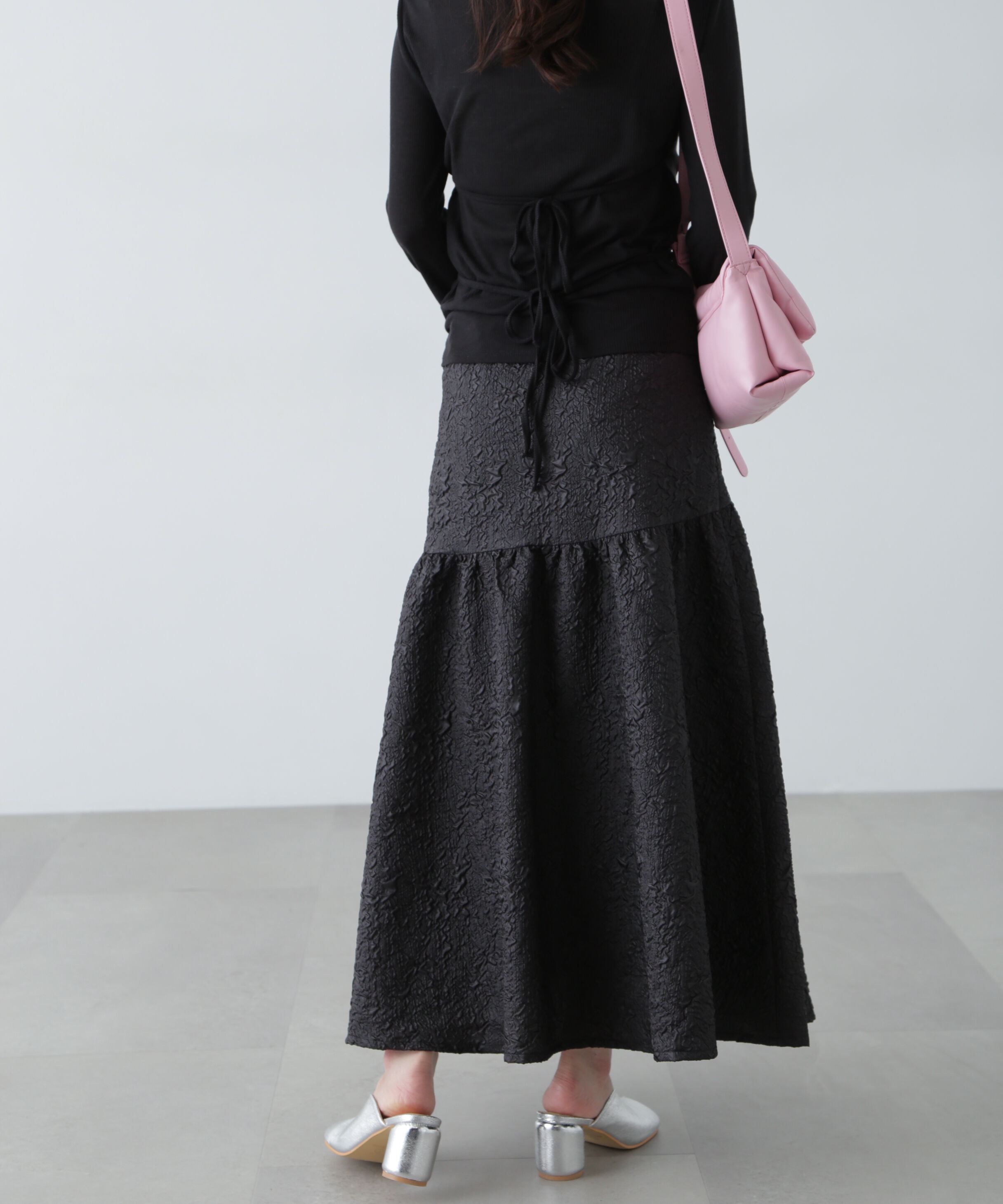  「エンボスティアードスカート」|スカート|