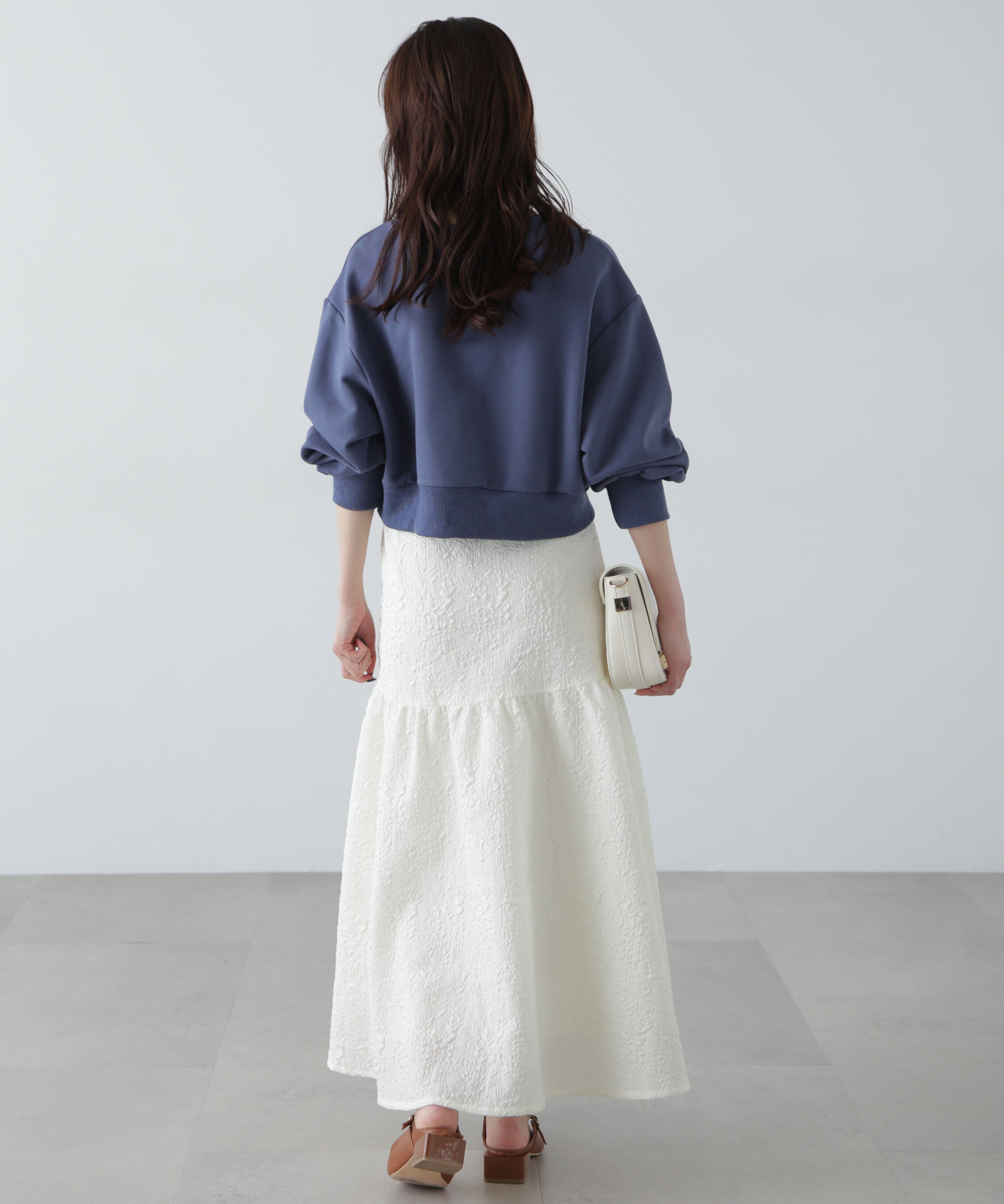  「エンボスティアードスカート」|スカート|