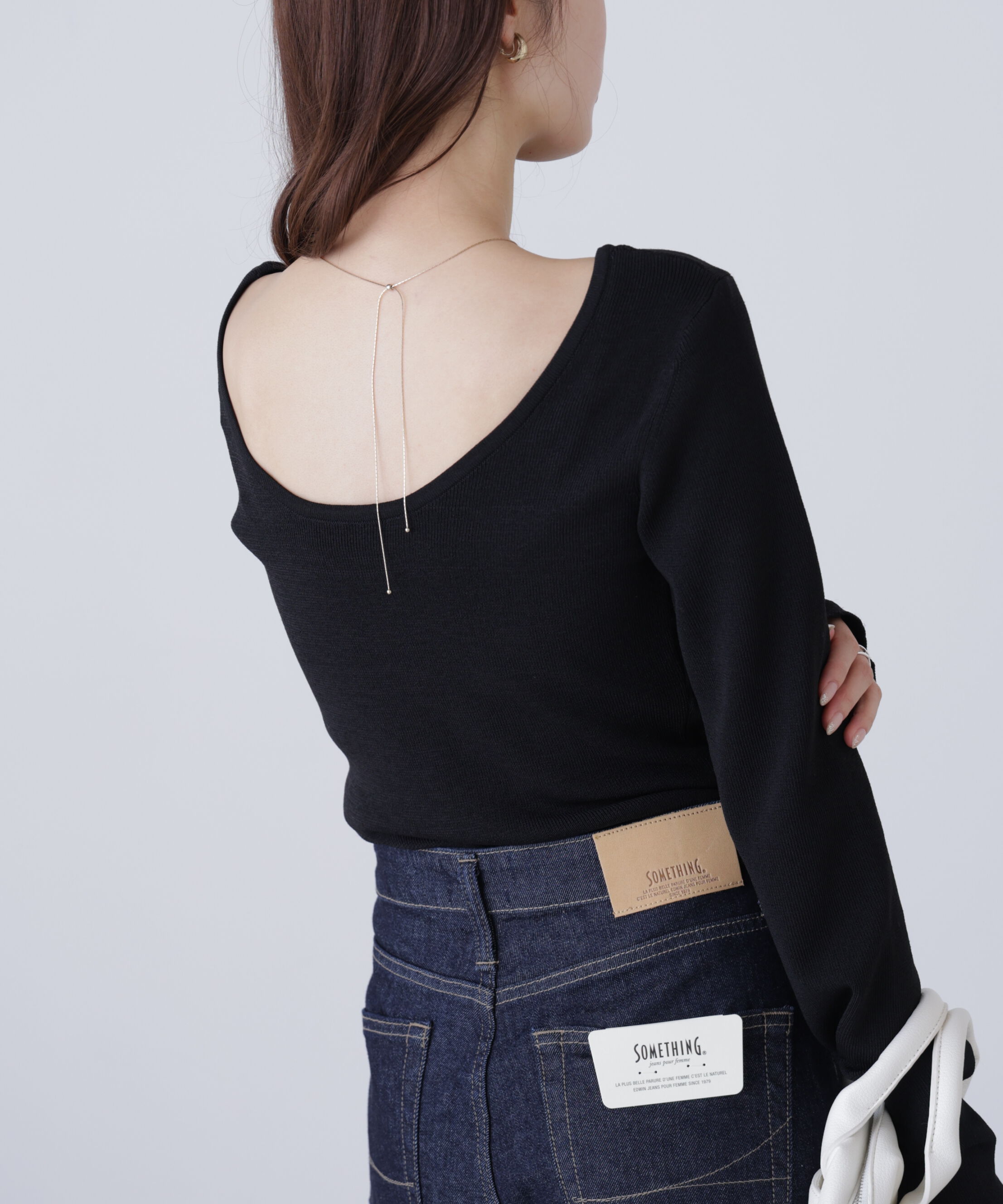  「バックオープンニット」|ニット・セーター|