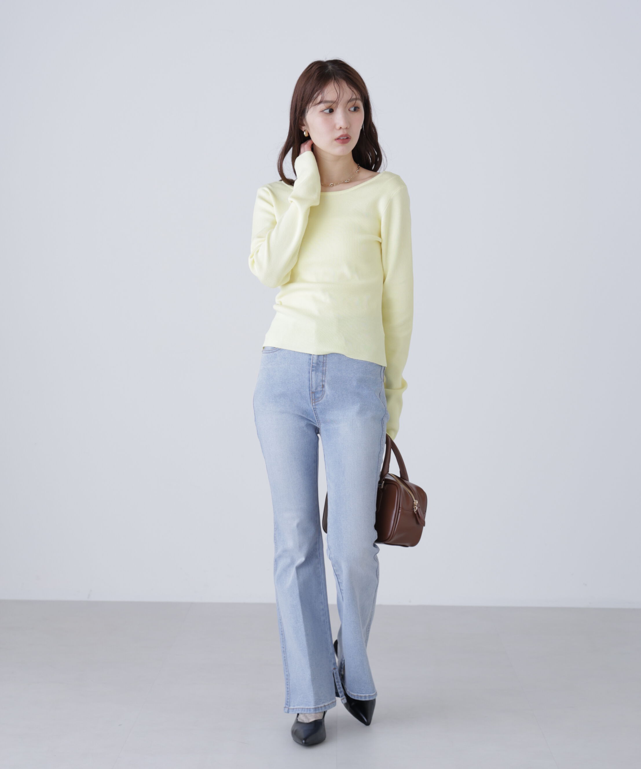  「バックオープンニット」|ニット・セーター|