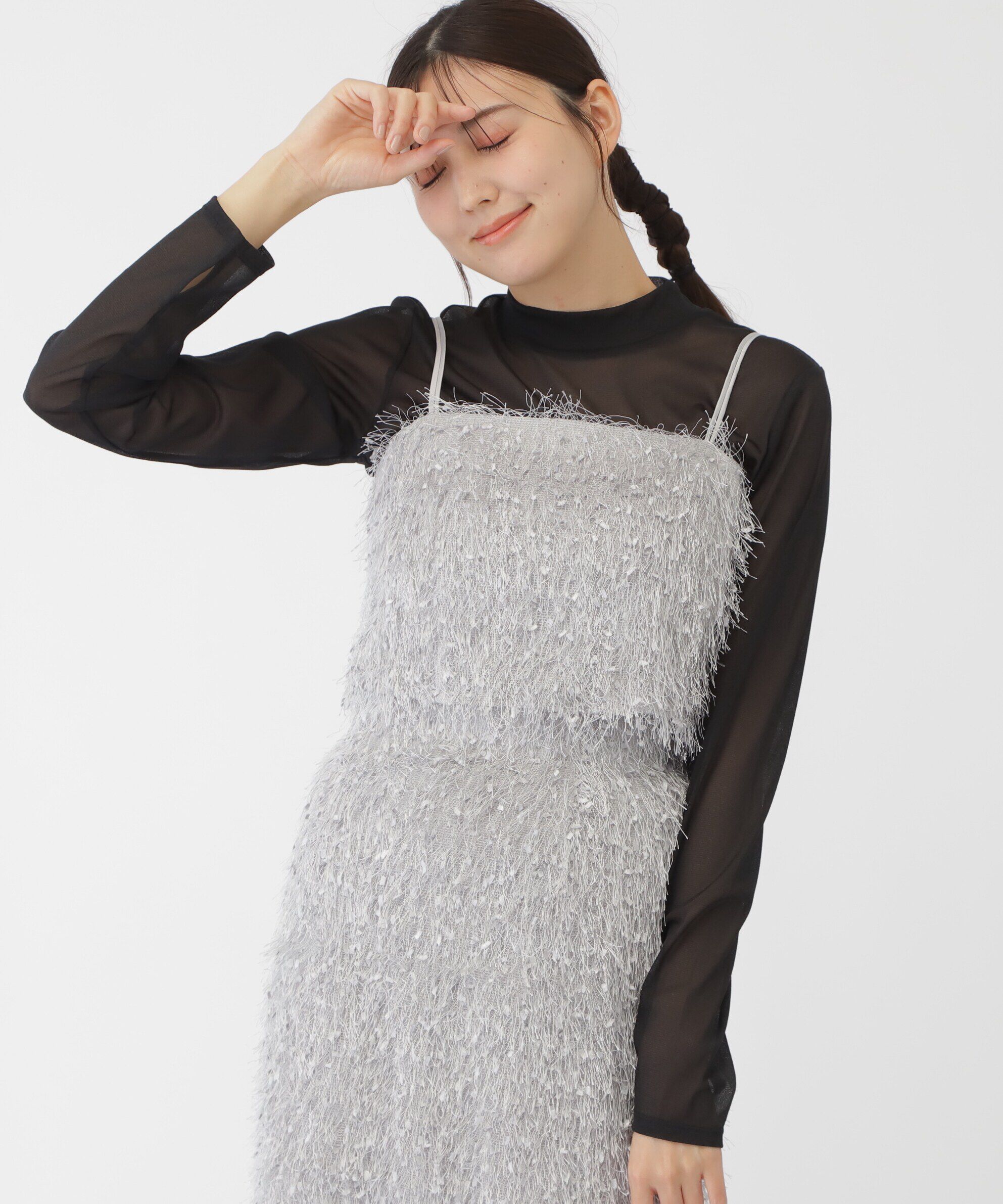  「ストレッチファンシーヤーンビスチェ」|シャツ・ブラウス|