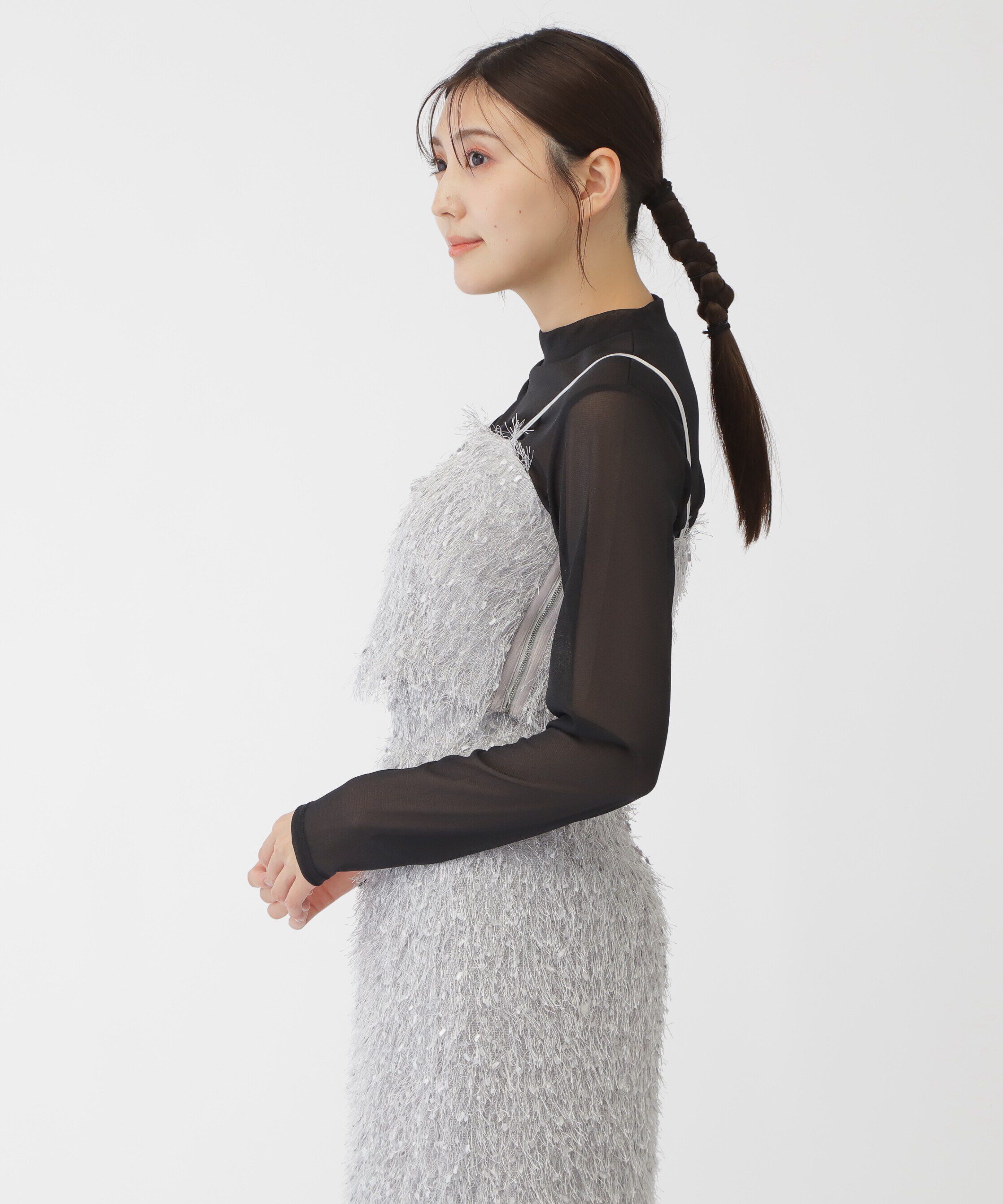  「ストレッチファンシーヤーンビスチェ」|シャツ・ブラウス|