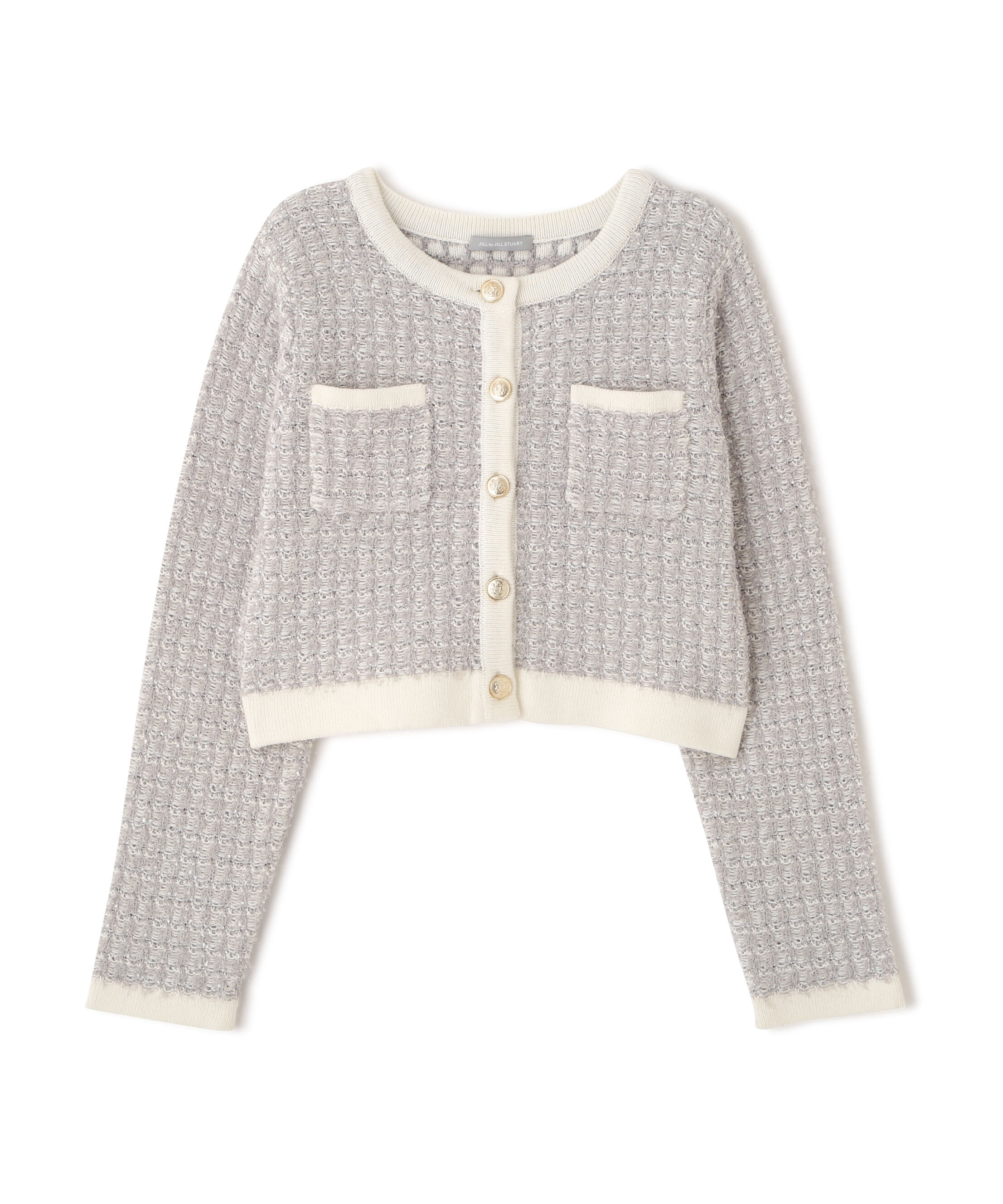  「ミックスツイードニットジャケット」|ニット・セーター|