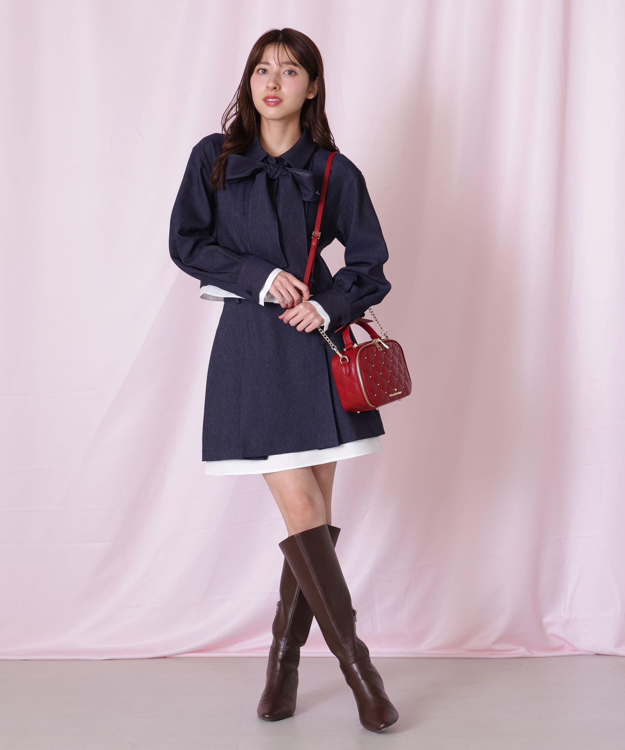  「キルティングビジュースクエアバッグ」|その他|