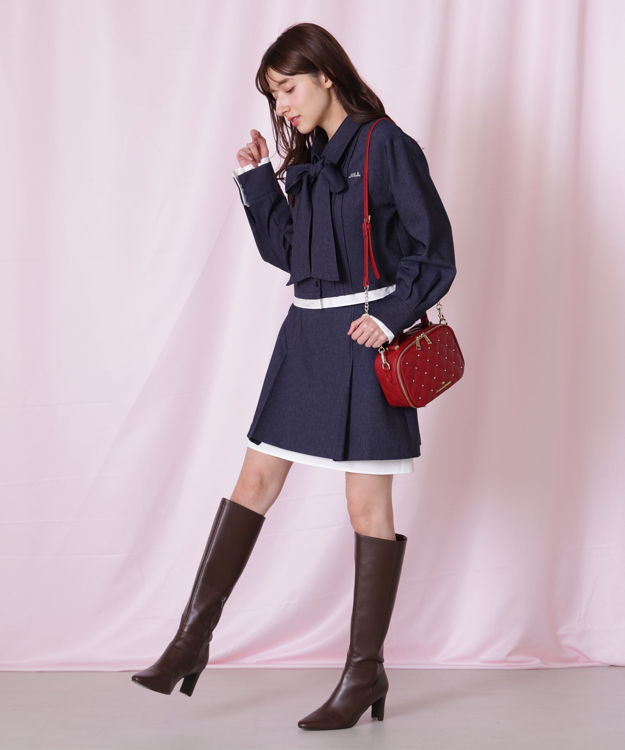  「キルティングビジュースクエアバッグ」|その他|