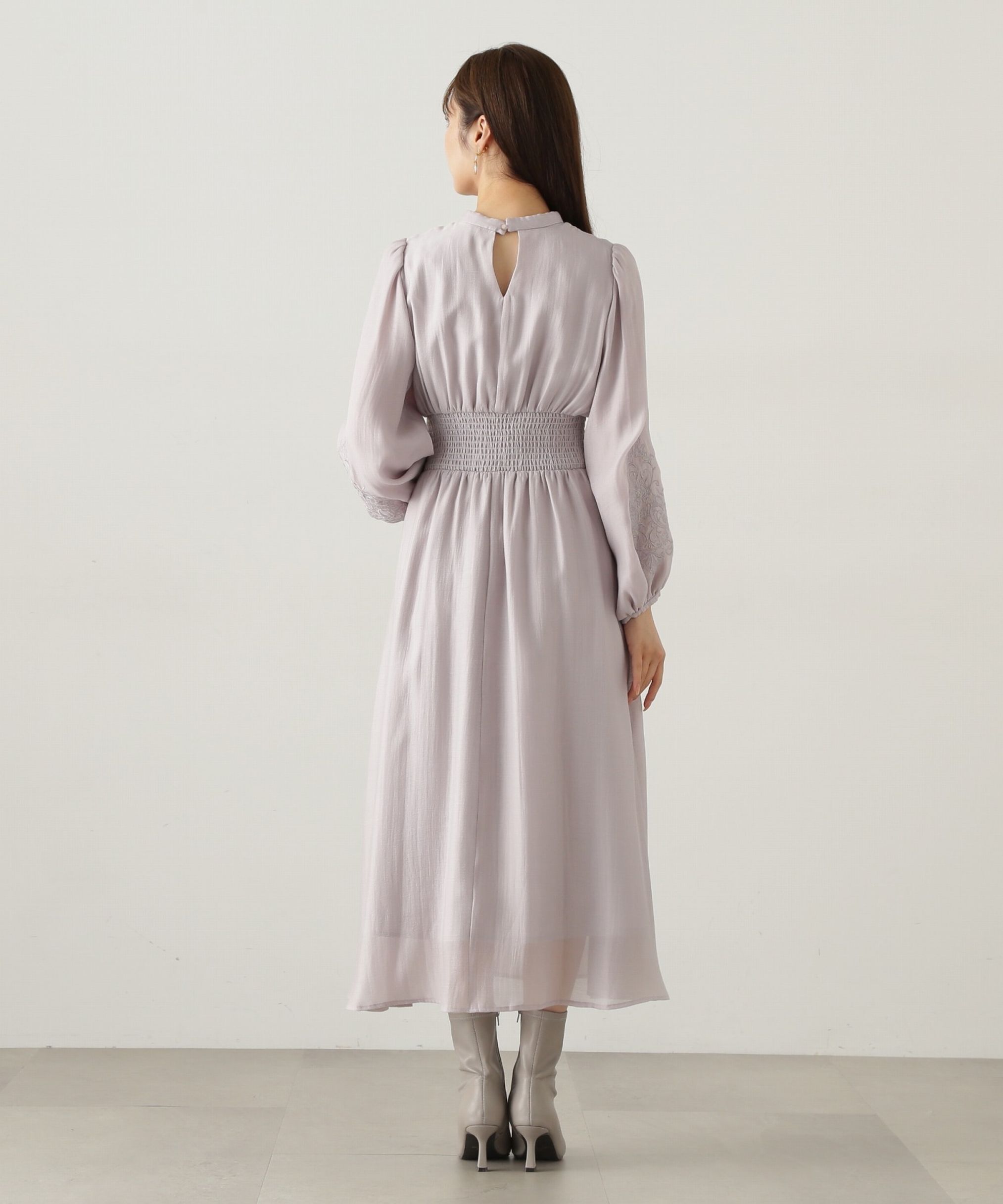 PROPORTION BODY DRESSING「スリーブエンブロイダリーワンピース　24AW」|ワンピース|