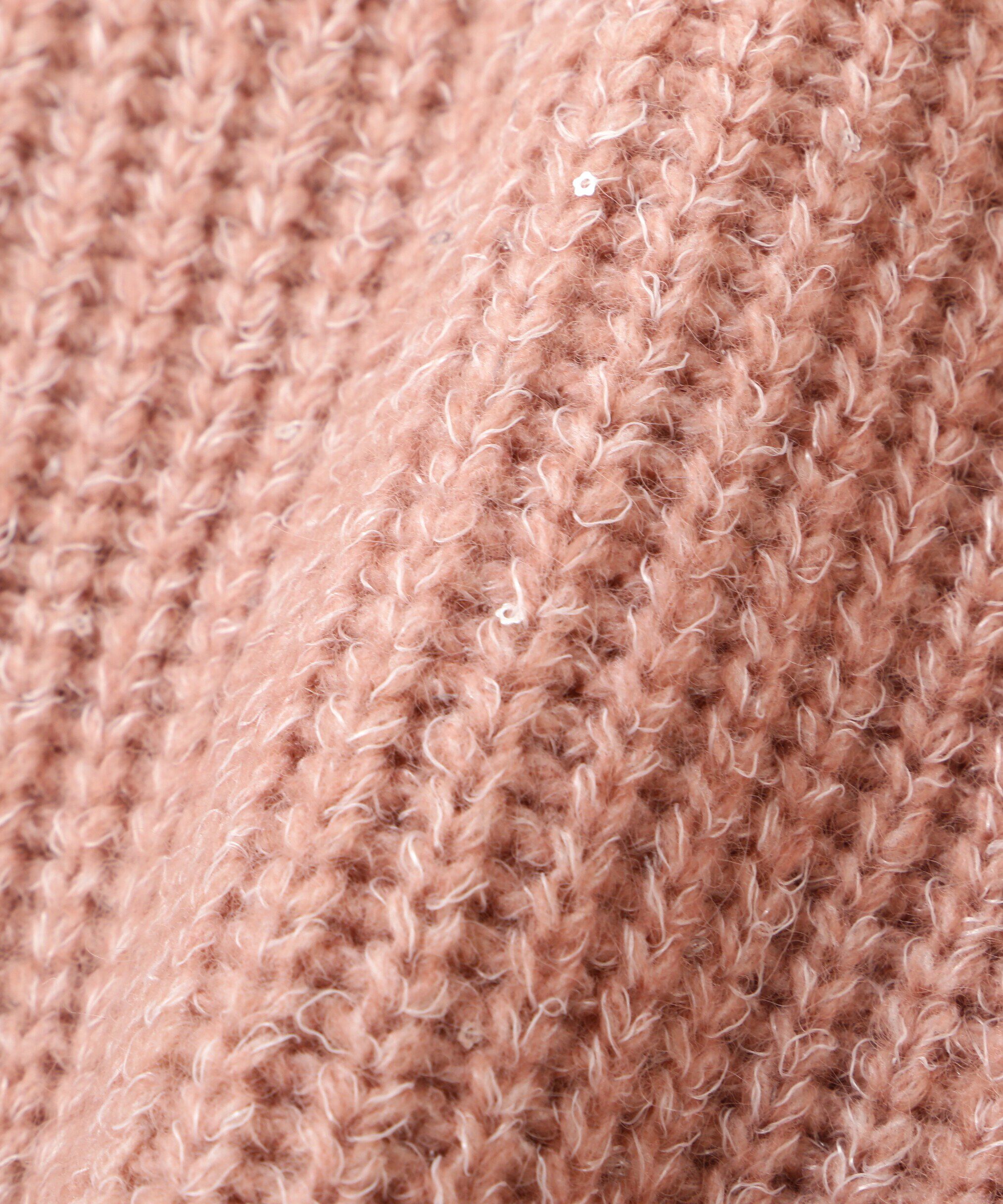 PROPORTION BODY DRESSING「スパンコール畦ニット WEB限定カラー：ブルー　24AW」|ニット・セーター|