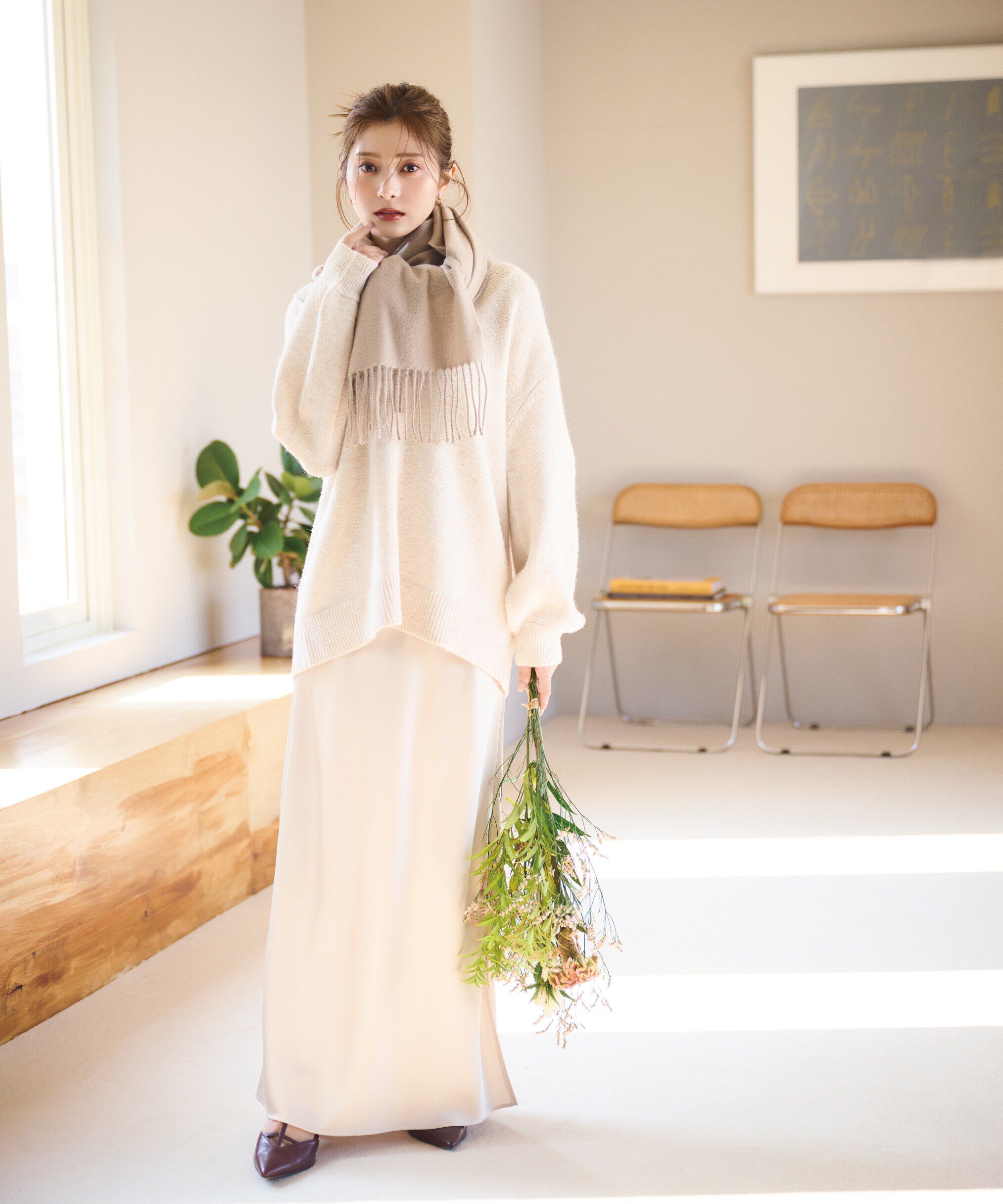 PROPORTION BODY DRESSING「深Vニット　24AW」|ニット・セーター|