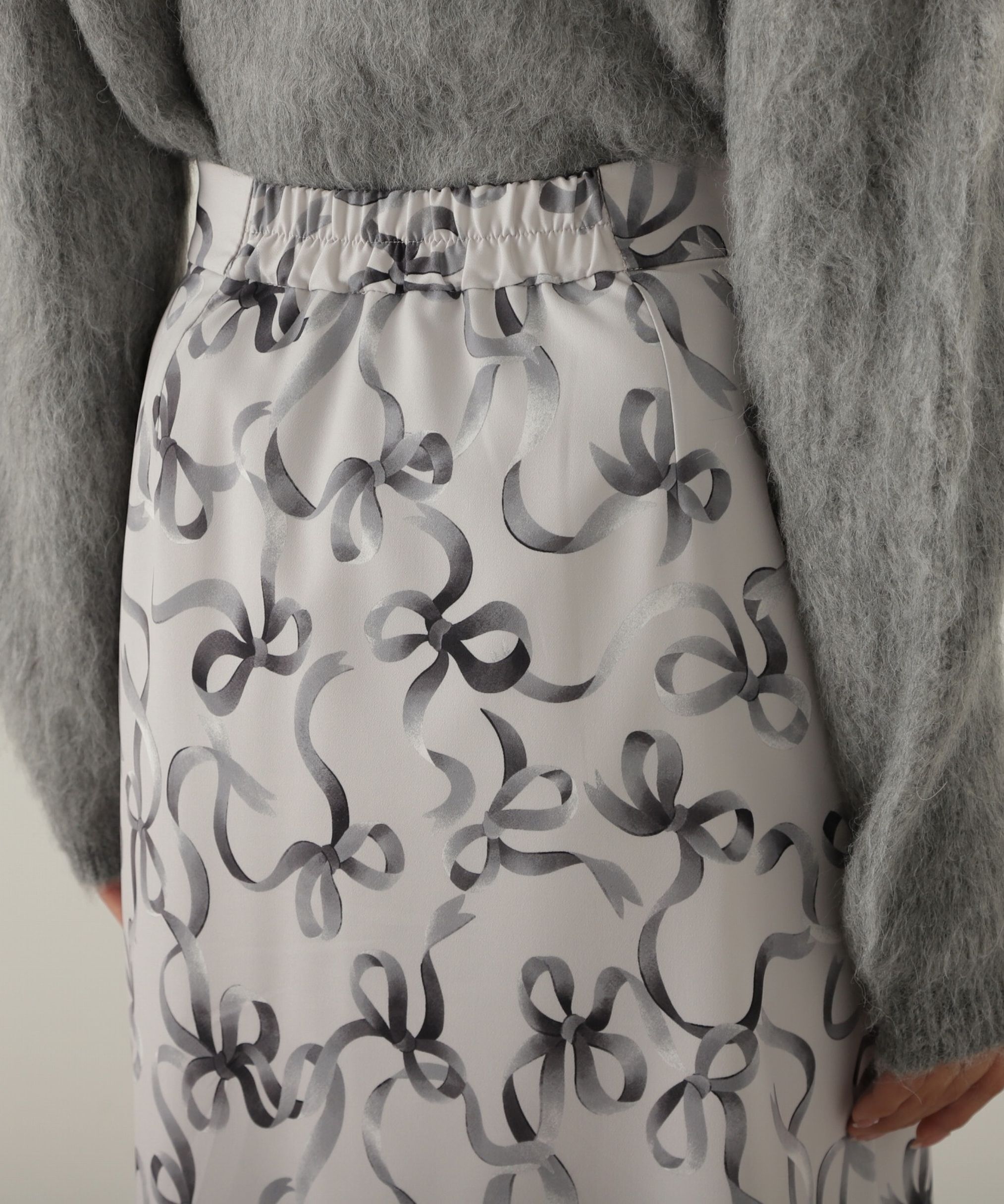 PROPORTION BODY DRESSING「リボン柄ナロースカート　24AW」|スカート|