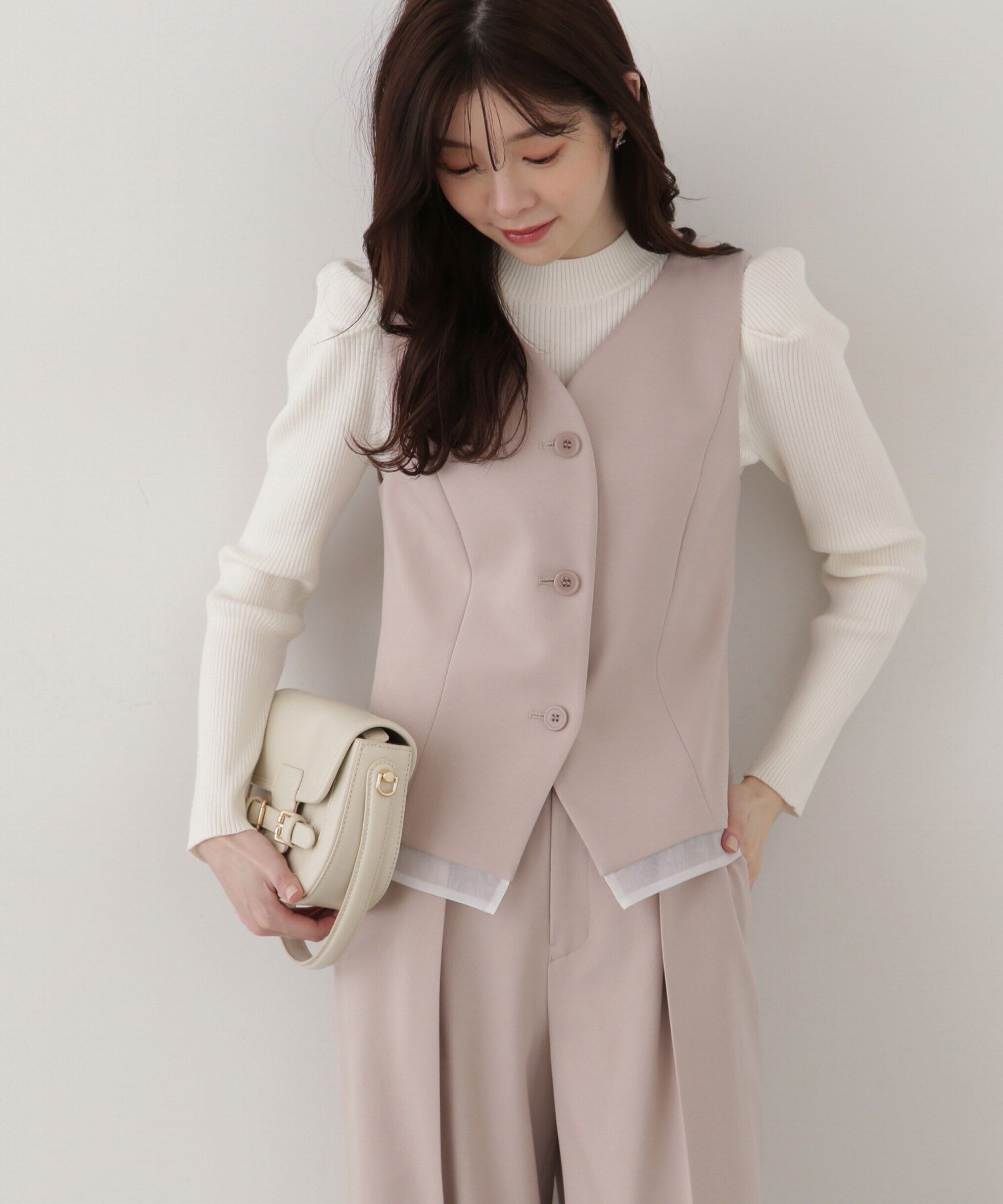 PROPORTION BODY DRESSING「パワーショルダーニット」|ニット・セーター|