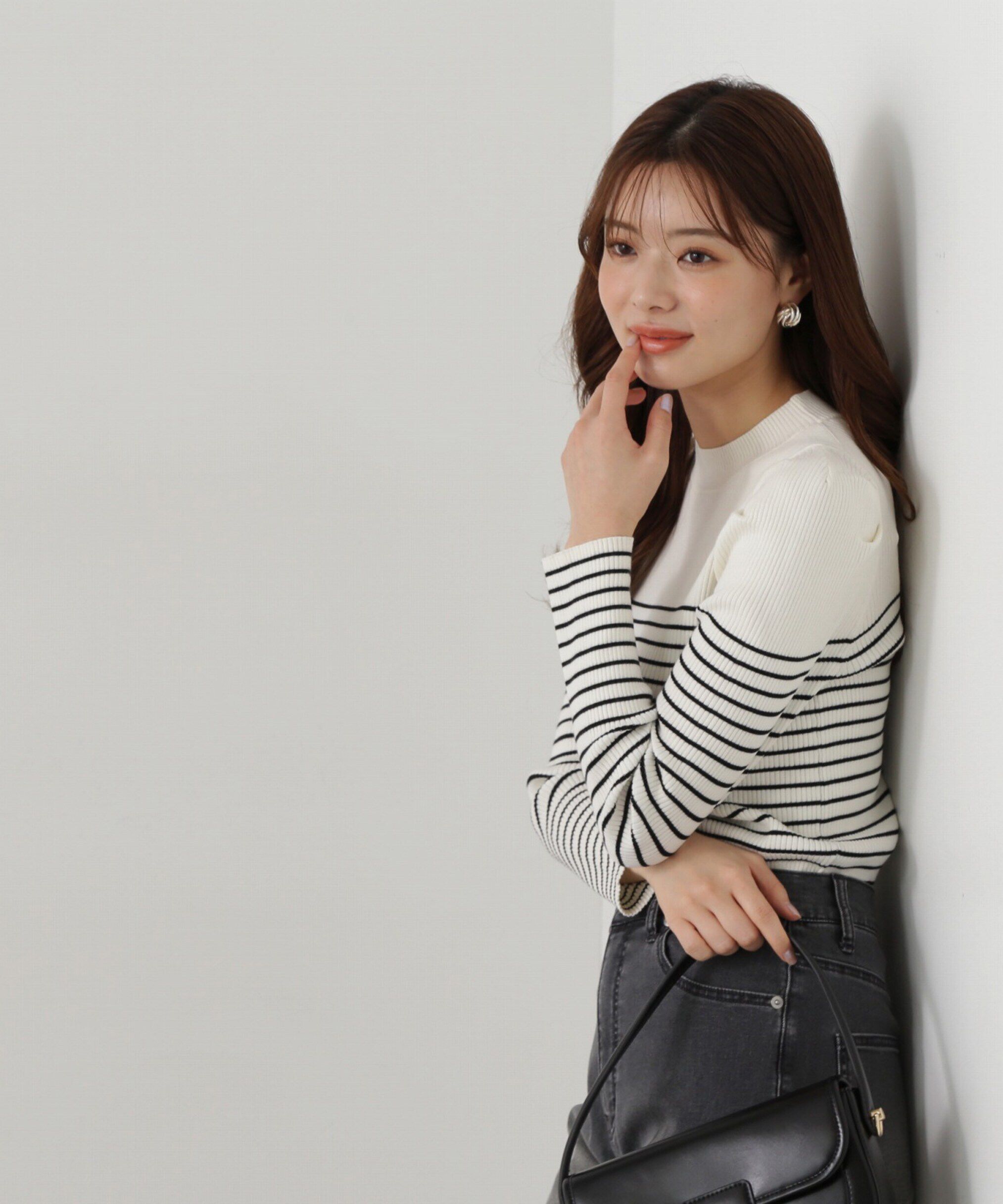 PROPORTION BODY DRESSING「パワーショルダーニット」|ニット・セーター|