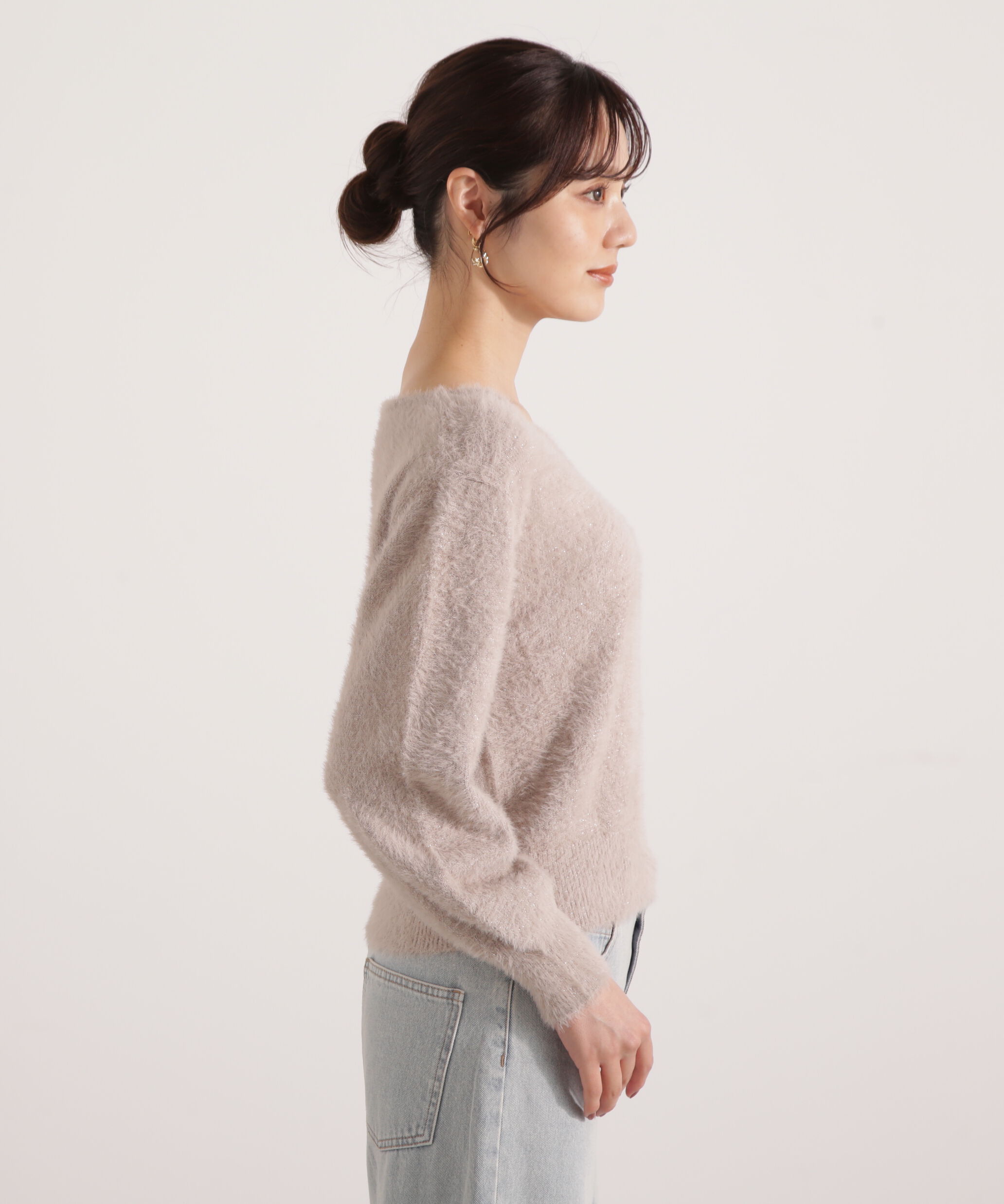 PROPORTION BODY DRESSING「ミニシャギーハートネックニット 25AW」|ニット・セーター|