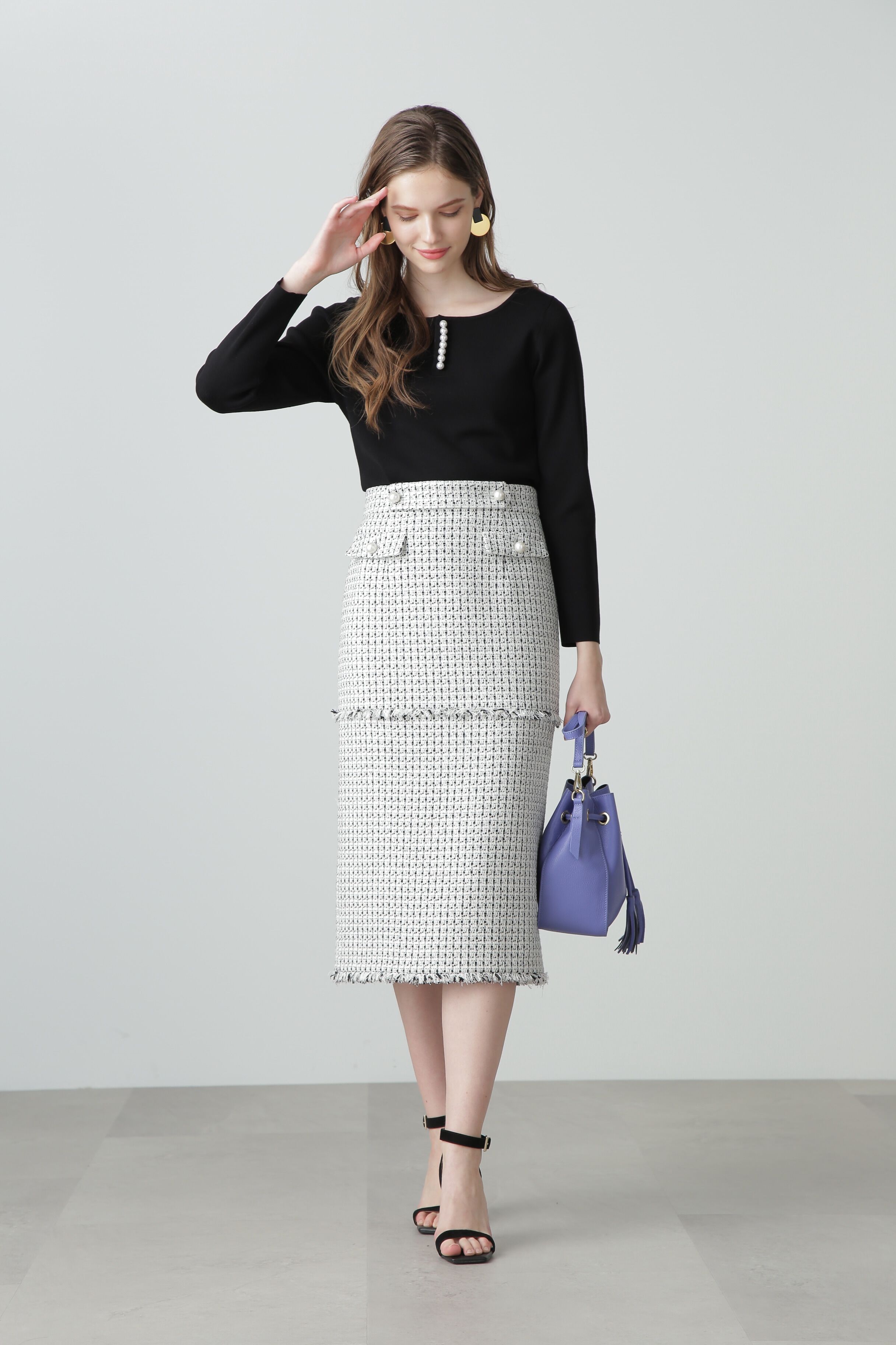  「◆ツイードセットアップスカート」|スカート|