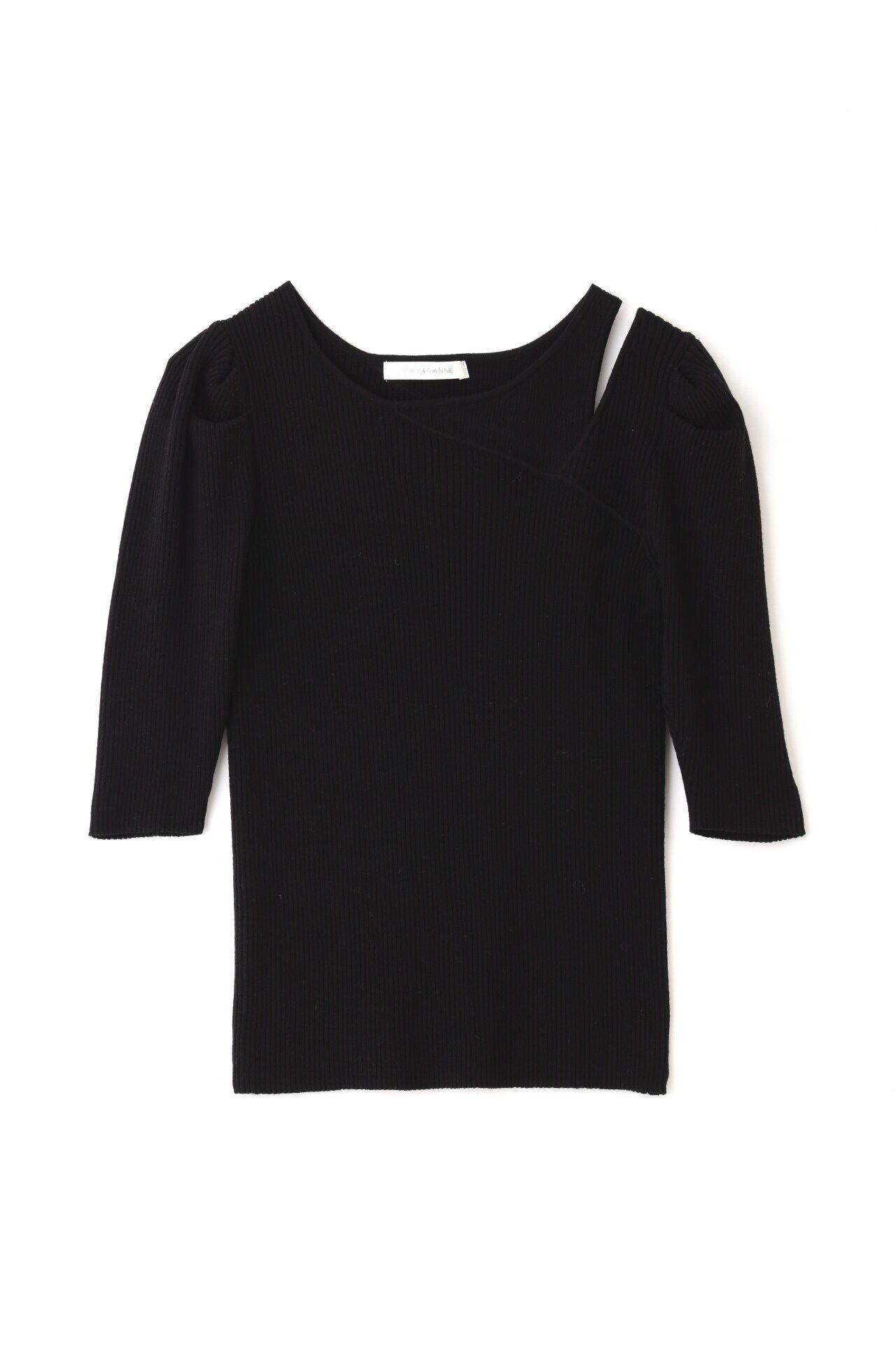  「◆アシンメトリーネックニットトップス」|ニット・セーター|