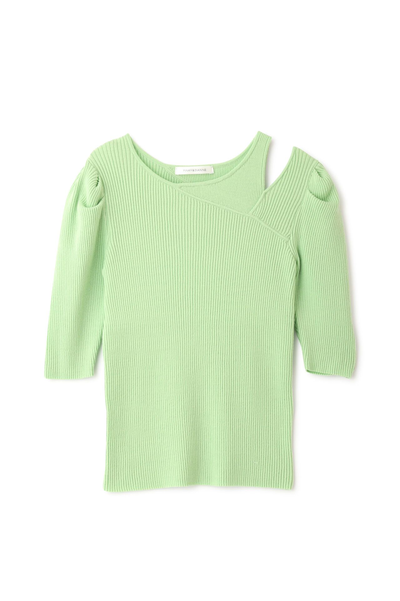  「◆アシンメトリーネックニットトップス」|ニット・セーター|