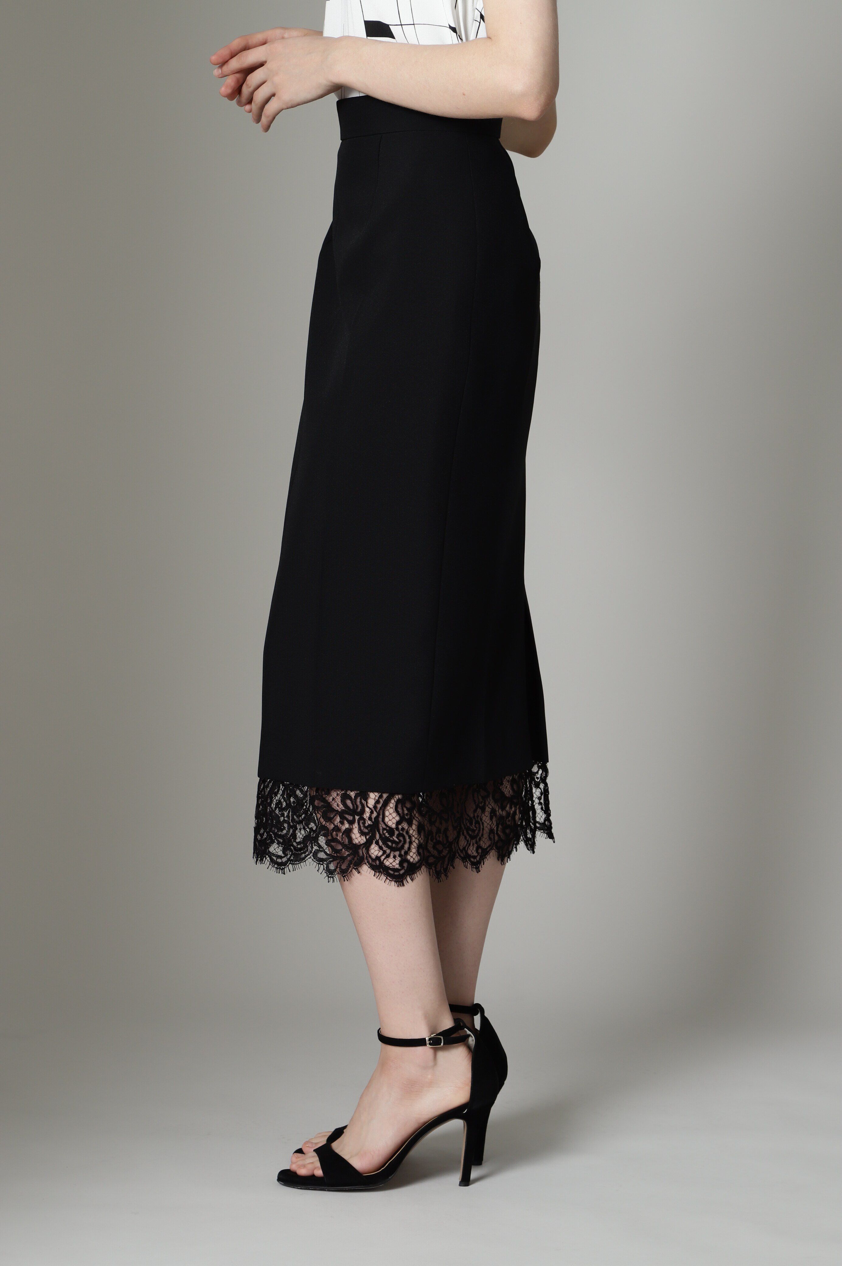  「[URBAN PRECIOUS]レースコンビスカート」|スカート|