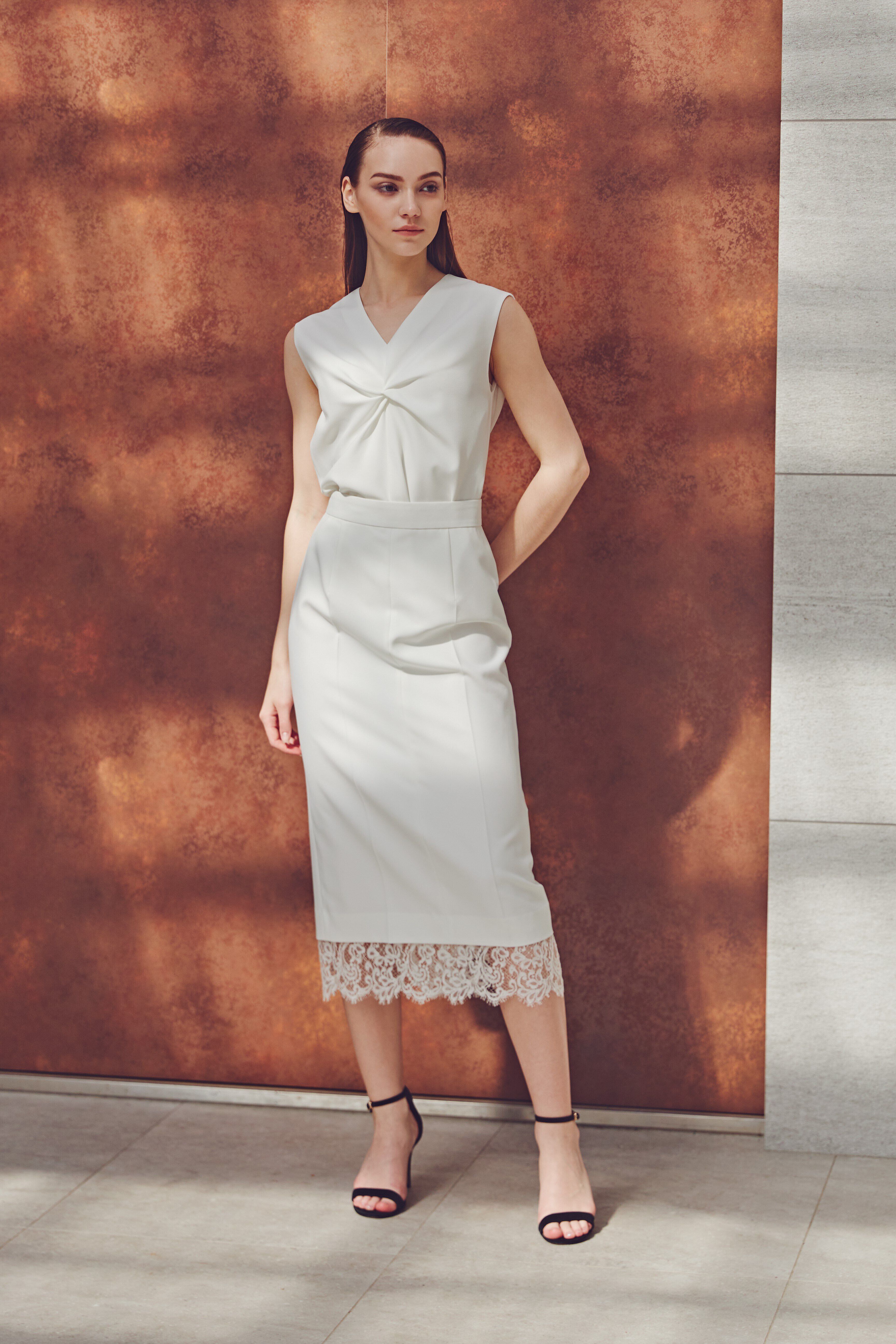  「[URBAN PRECIOUS]レースコンビスカート」|スカート|