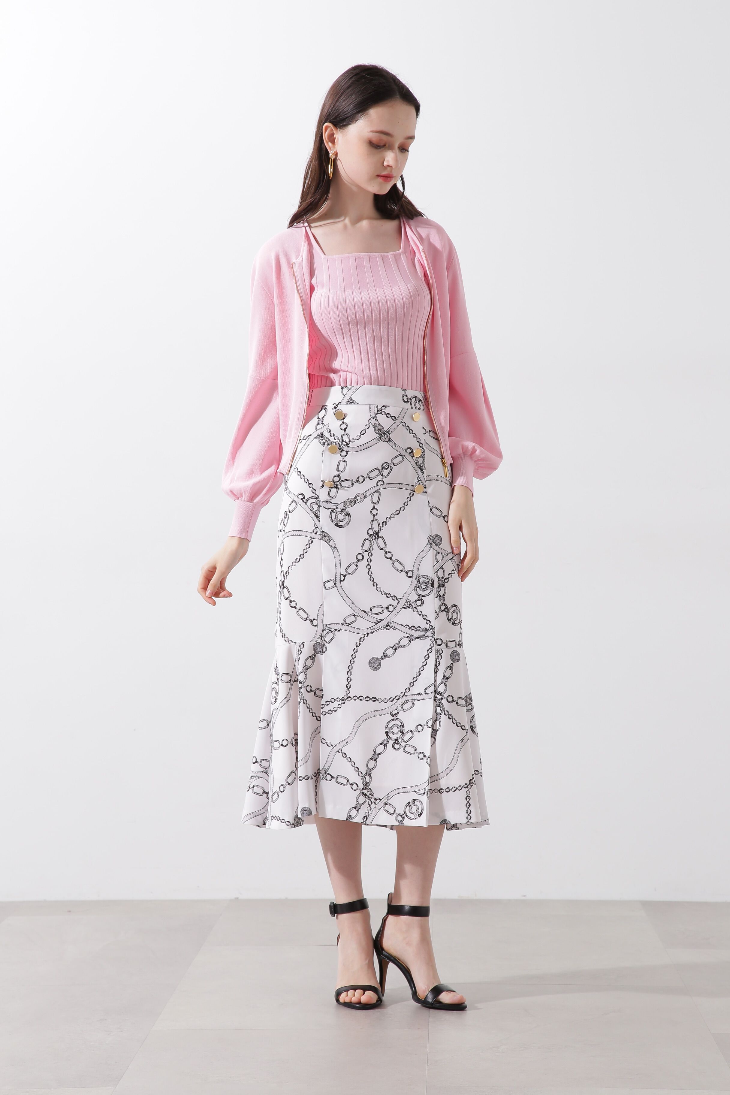  「スクエアネックニットトップス」|ニット・セーター|