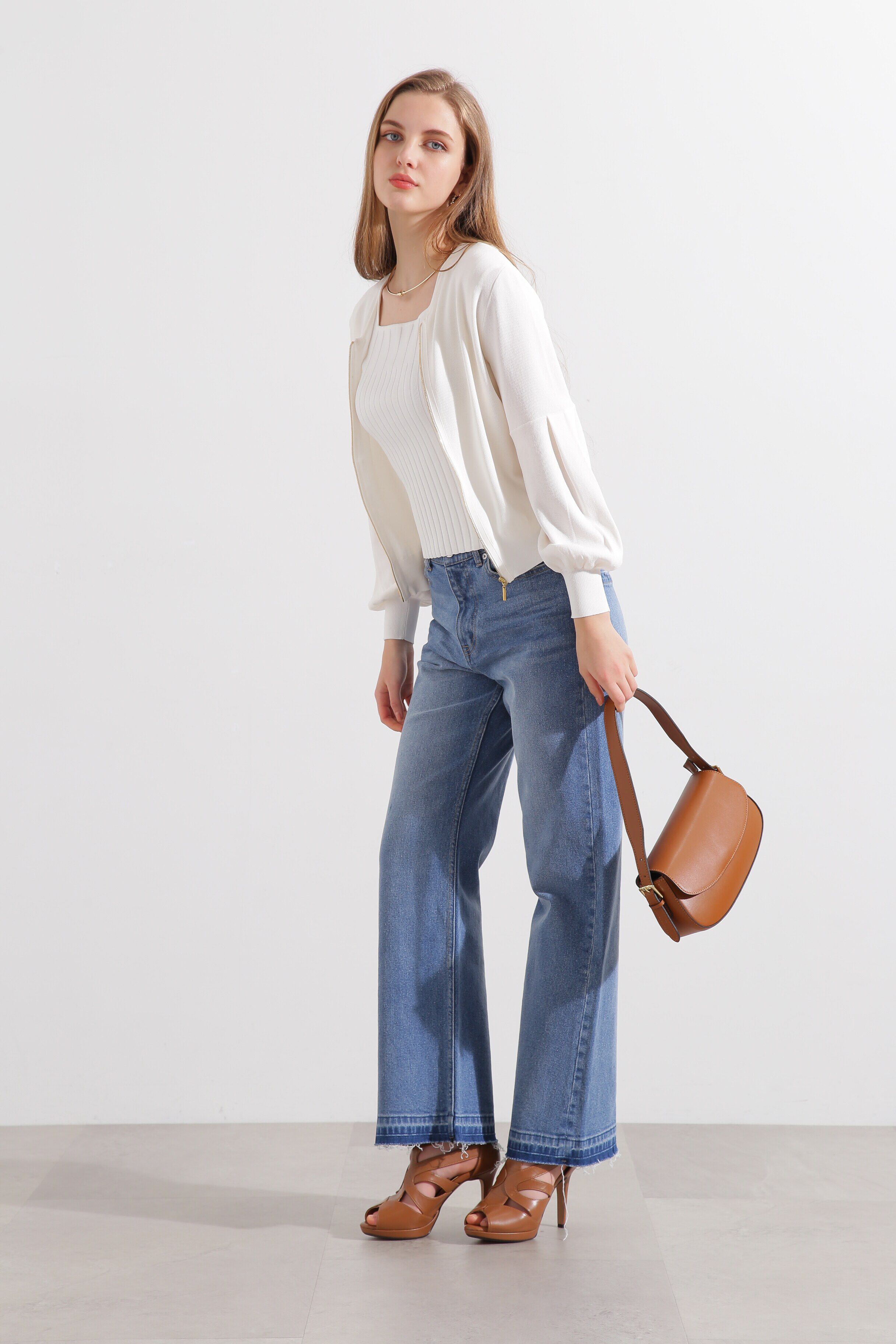  「ジップアップニットブルゾン」|その他|