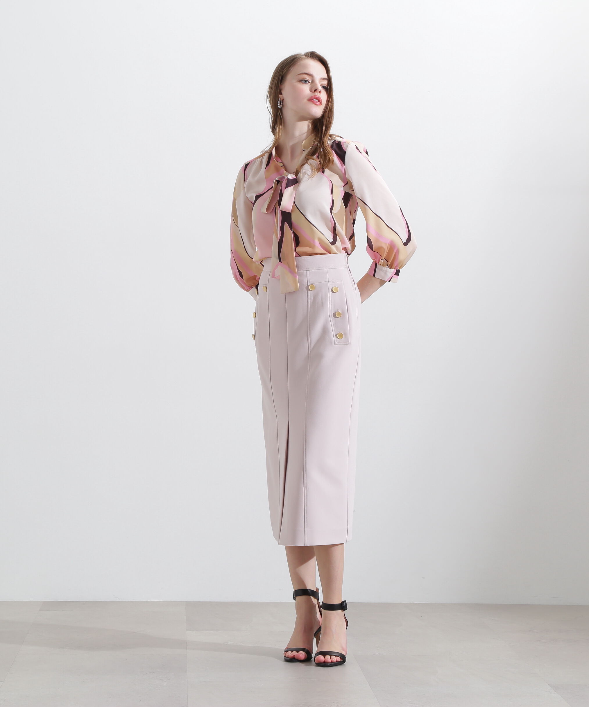  「◆マルチカラープリントブラウス」|シャツ・ブラウス|