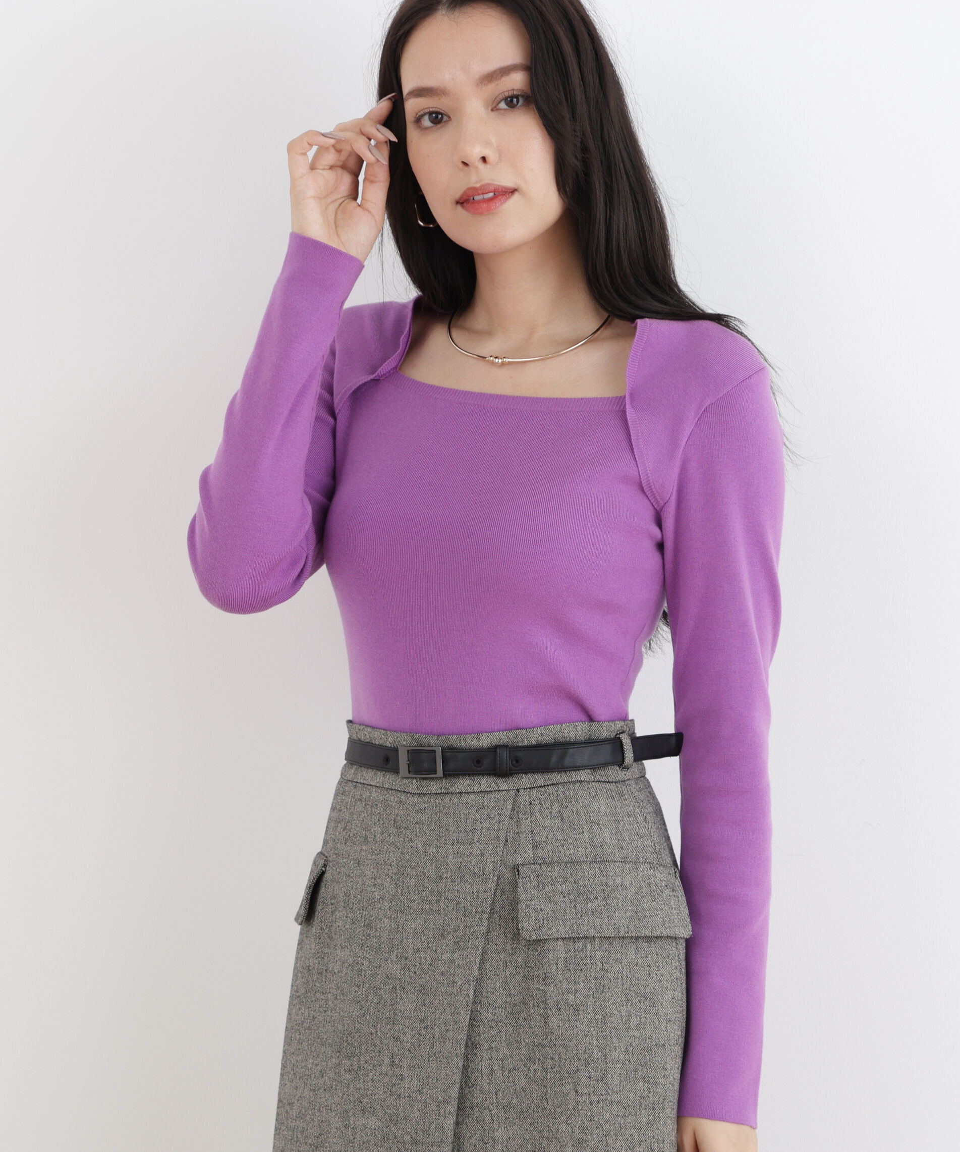  「◆プルオーバーシンプルハイゲージ」|ニット・セーター|