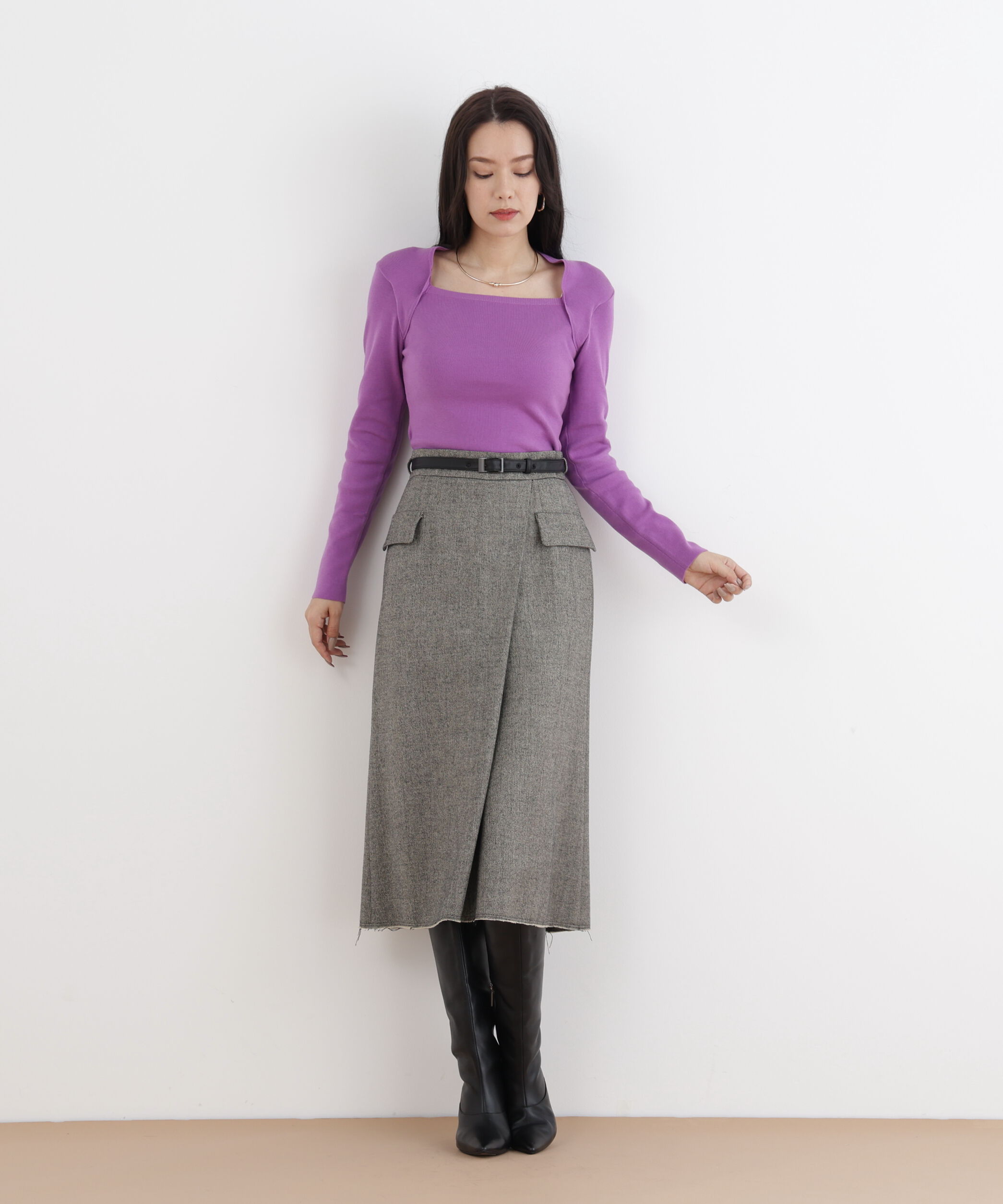  「◆プルオーバーシンプルハイゲージ」|ニット・セーター|