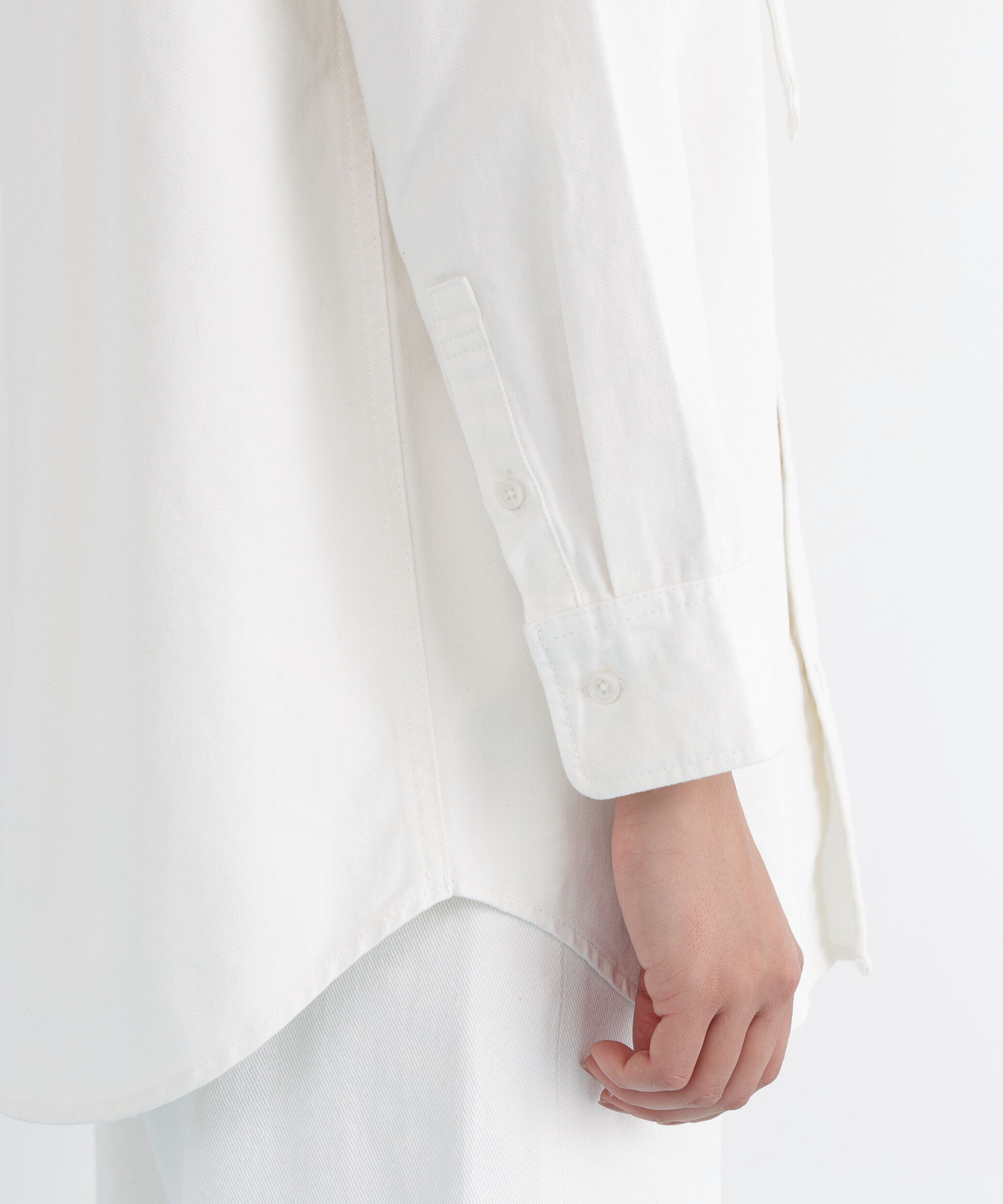  「ネックリボンデニムシャツ」|シャツ・ブラウス|